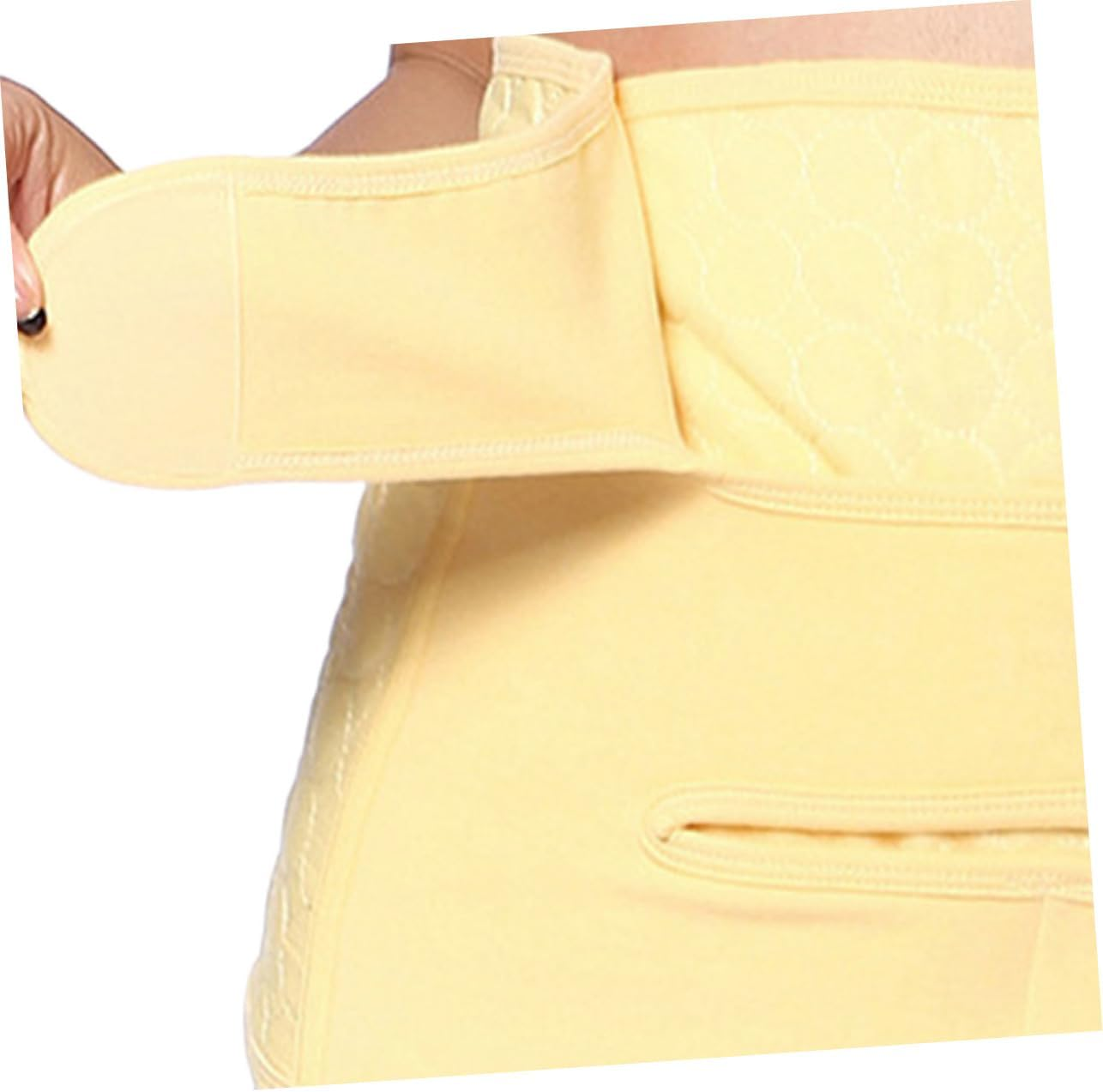 Corset for Postpartum Recovery Maternity Cotton Belly Wrap Band Waist Trainer for Women after Cesarean XL Yellow image number 3