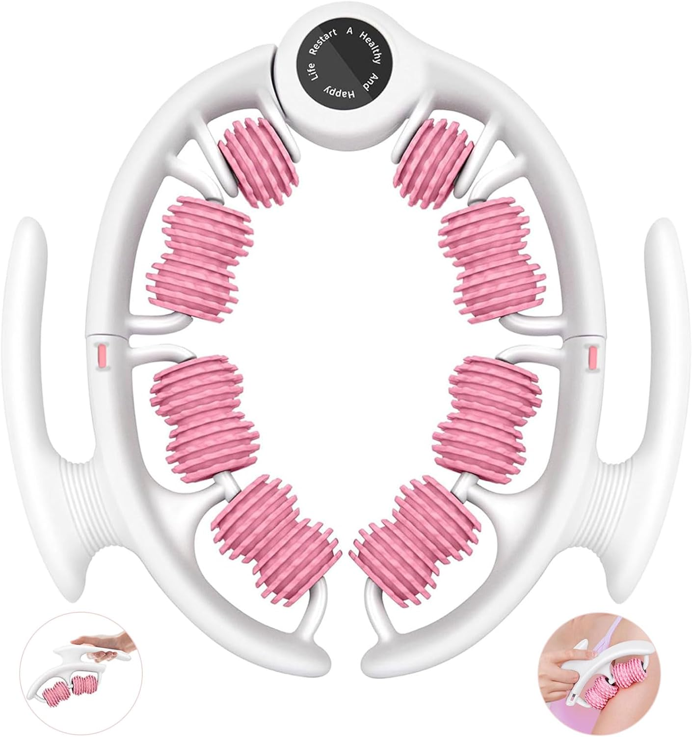 Lymphatic Drainage Massager Roller &ndash; Cellulite Massage Tool anti Cellulite Fascia Massage Tool for Body Sculpting, Deep Tissue Relief & Skin Firming &ndash; Manual Gua Sha Roller for Legs, Glutes, and Belly image number 1