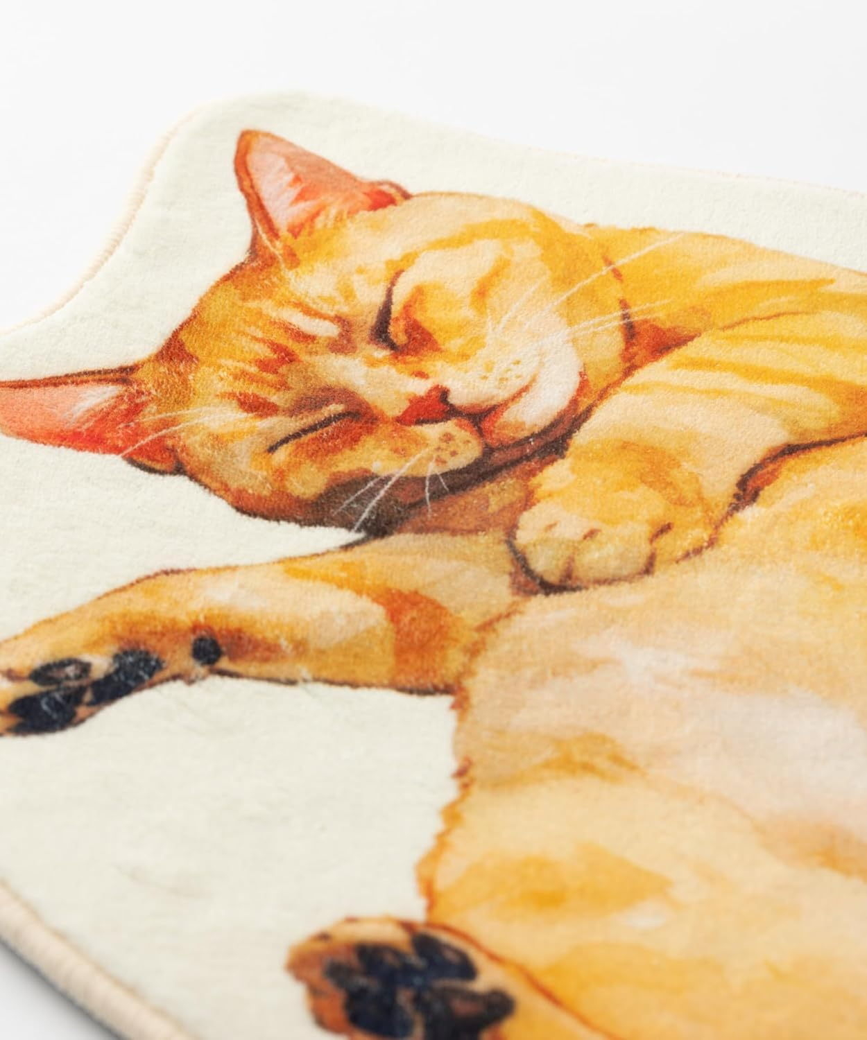 Jubilee Fluffy Plush Mat Sleeping Cat Design Non-Slip 100% Polyester Machine Washable image number 3