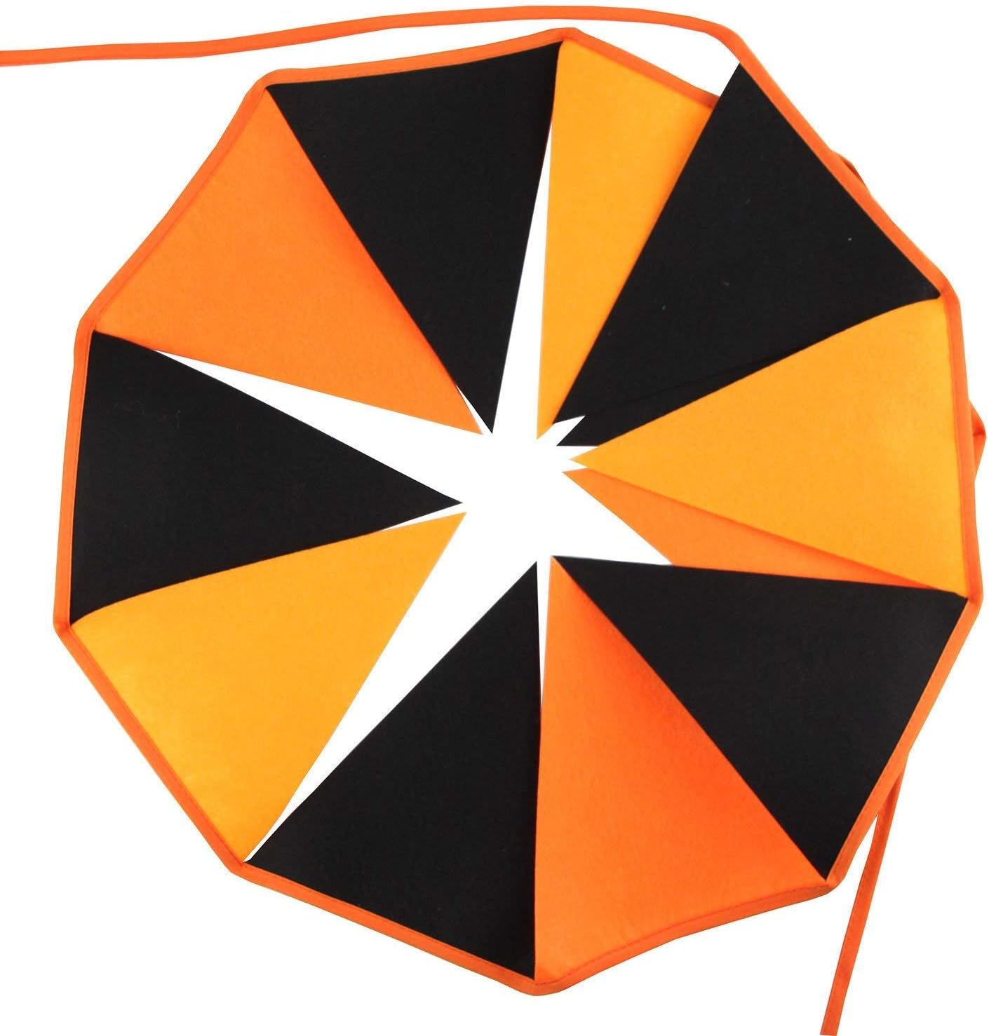 LOVENJOY Felt Black and Orange Halloween Burlap Banner | Halloween Party Decorations Supplies image number 2