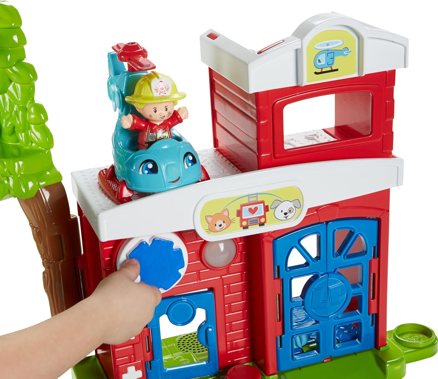 Fisher-Price Little People Toddler Toy Animal Rescue Playset with Lights Sounds Figures & Vehicles for Pretend Play Kids Ages 1+ Years​ image number 4