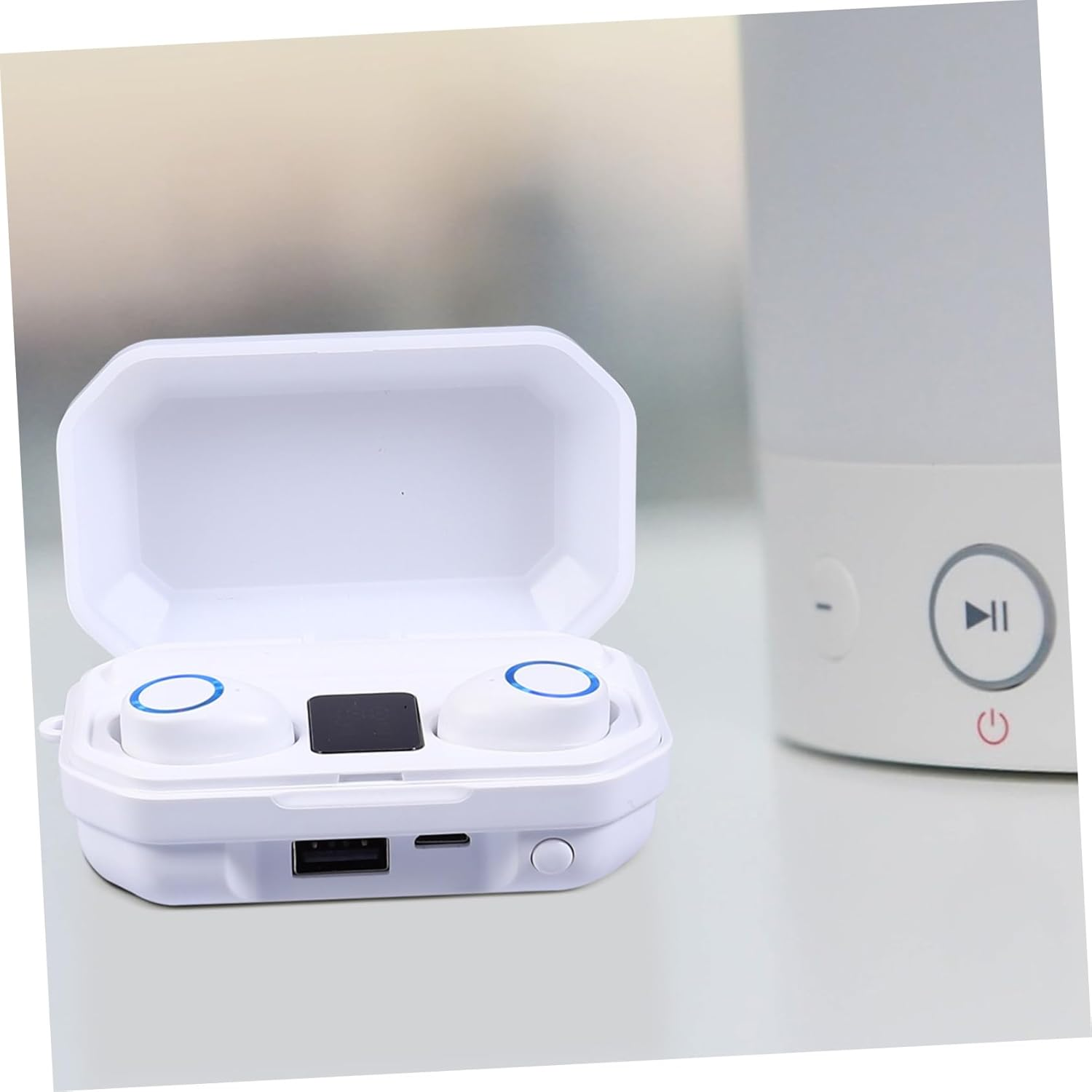 CIYODO Wireless Headphones Touch Control Stereo In-Ear Headset Built-In Microphone Lightweight Comfortable