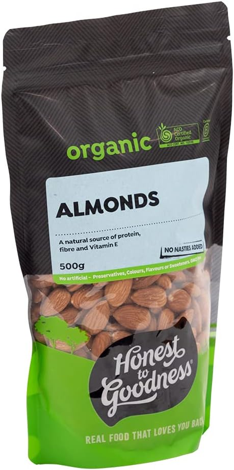 Honest to Goodness Organic Raw Almonds 500 G image number 5