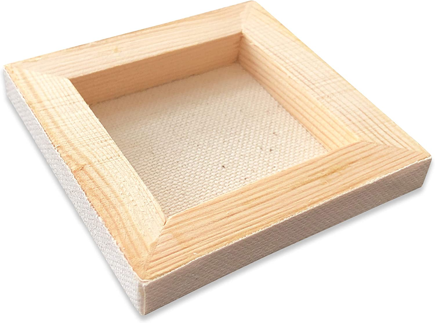 LWR CRAFTS Mini Stretched Canvas 7.5 Cm X 7.5 Cm Pack of 12 image number 4