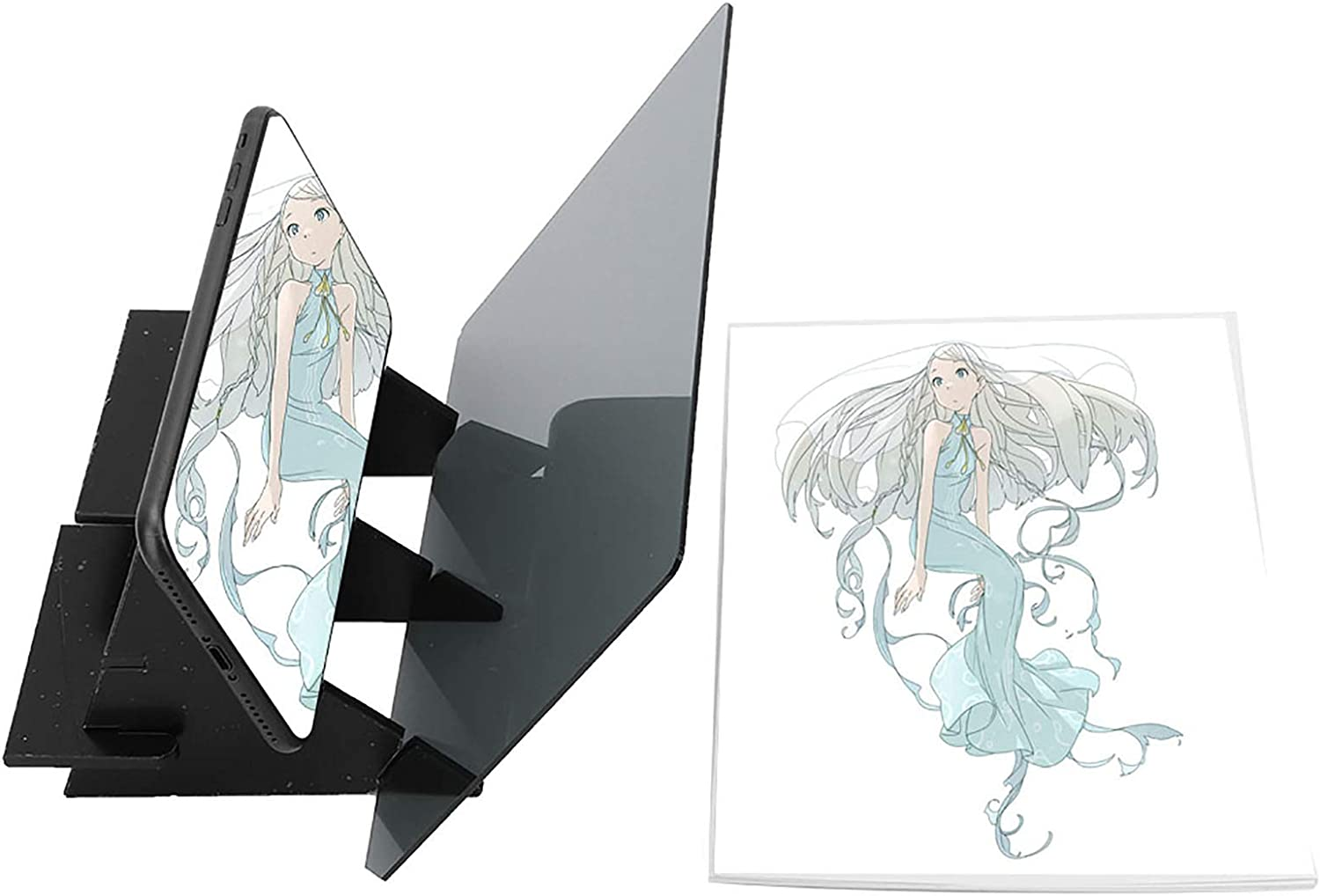 Optical Drawing Projector Tracing Board, Reflection Board DIY Sketch Painting Copy Mirror Projection Plate Animation Tracer Art Stencil Tool for Kids Artist Students Beginners Sketching image number 3