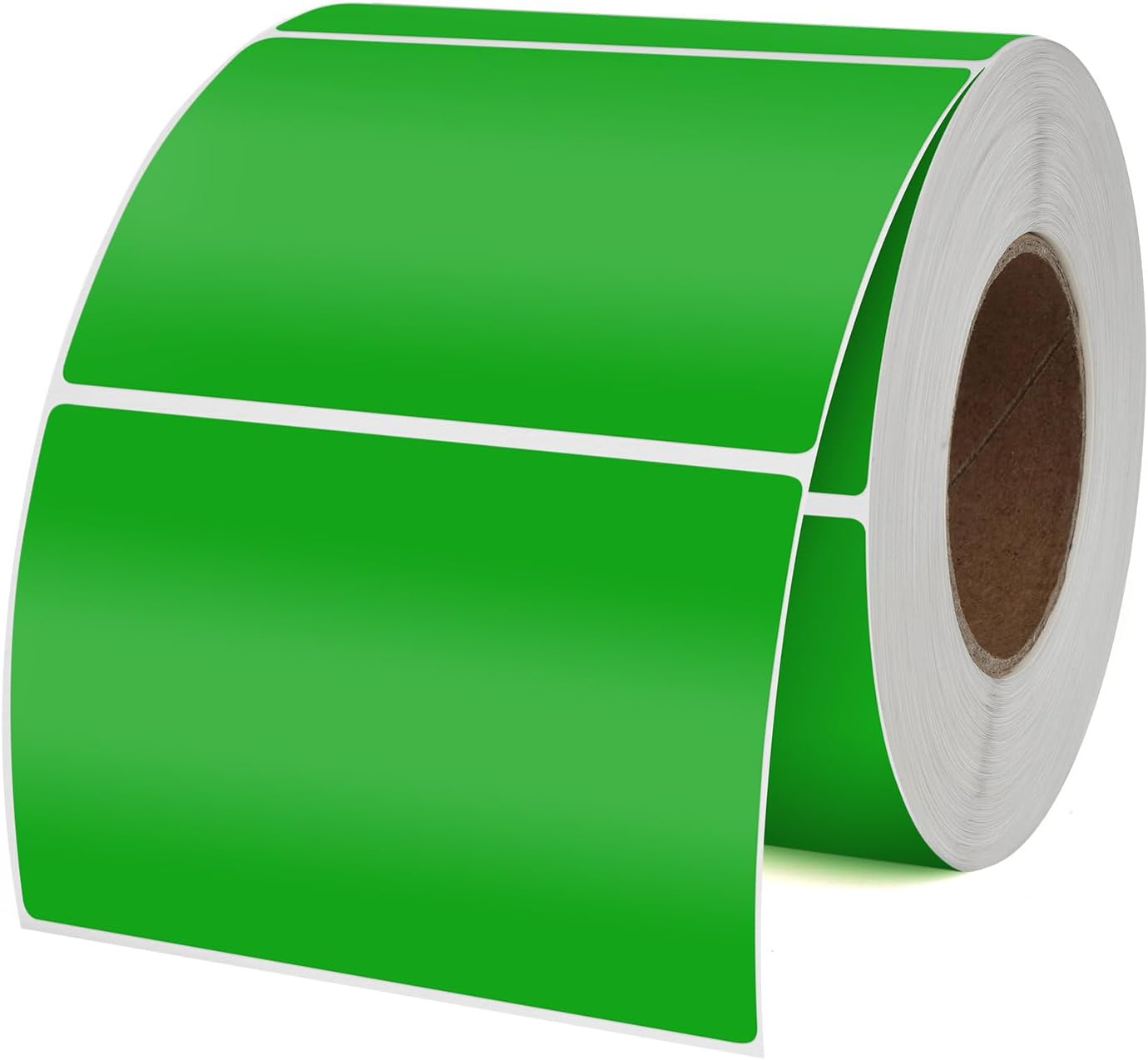 YIKIADA Rectangular White Color Coding Label 2 X 3 Inch Self Adhesive Vinyl Waterproof Writable Removable Sticker Roll for DIY Office School Supplies Inventory Name Price Tag File Paper 500 PCS