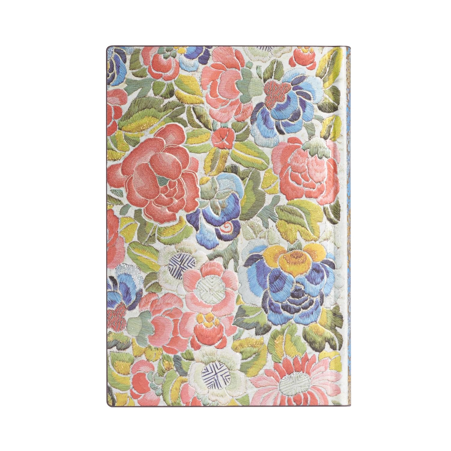 Pear Garden (Peking Opera Embroidery) Mini 18-Month Horizontal Hardback Dayplanner 2025 (Wrap Closure) image number 5