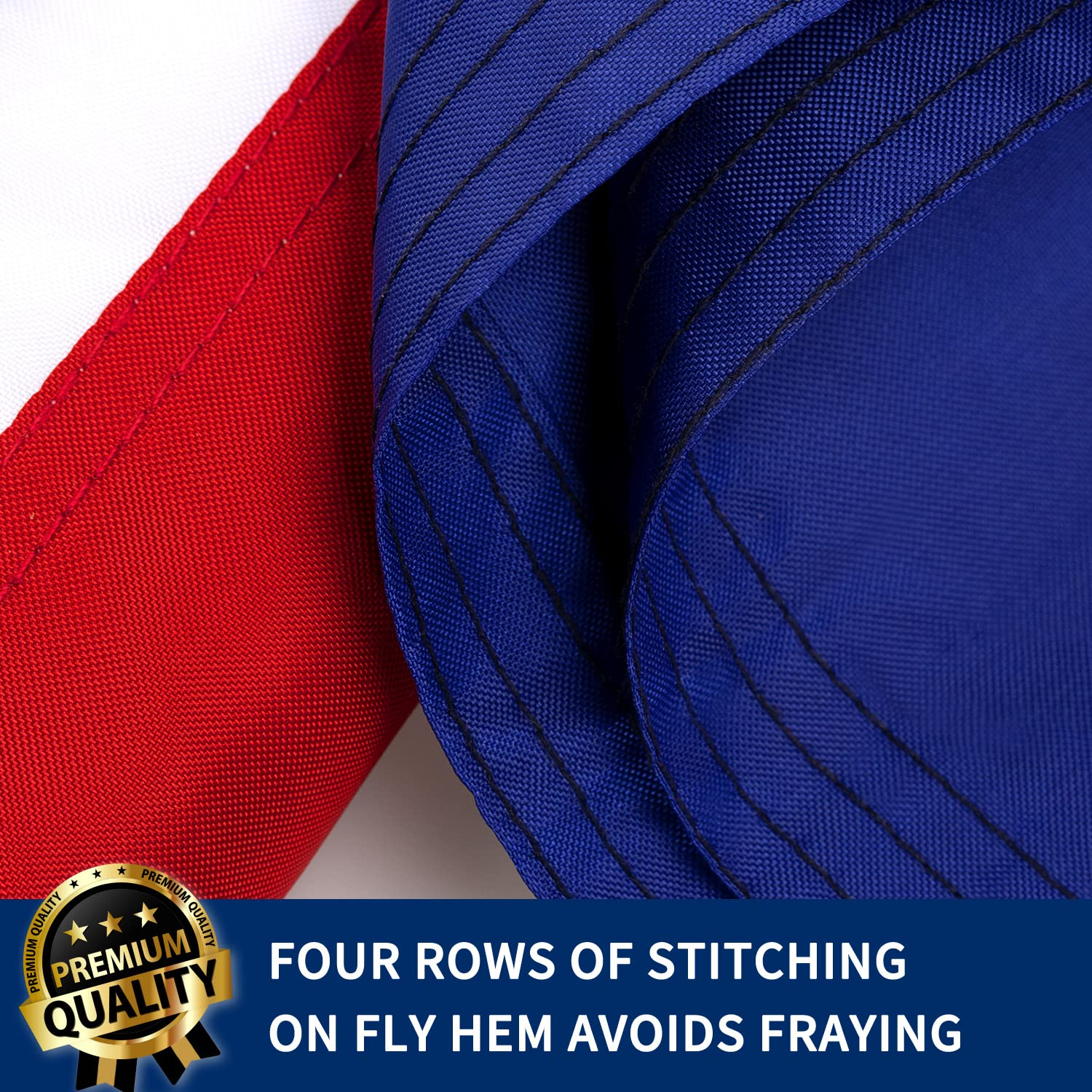 XIFAN Premium Australia Australian Flag 3X5 Outdoor, Double Sided Embroidered Stars, Heavy Duty 210D Nylon Australian National Country Flags, with Sewn Stripes/4 Stitch Hemming/Brass Grommets