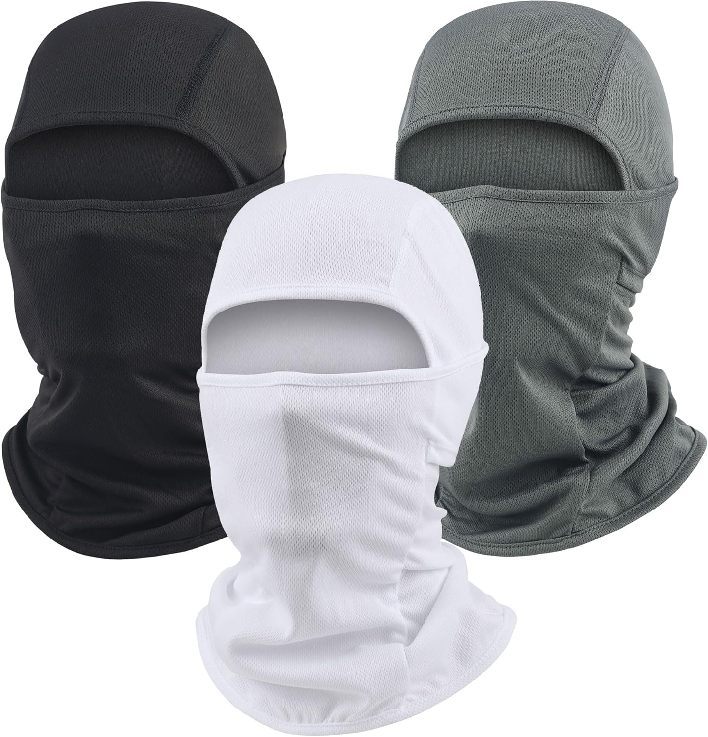 Ski Mask for Men 3 Pack Balaclava Face Mask Women Summer Shiesty Mask Full Head Mask for Motorcycle Helmet Sun UV Protection