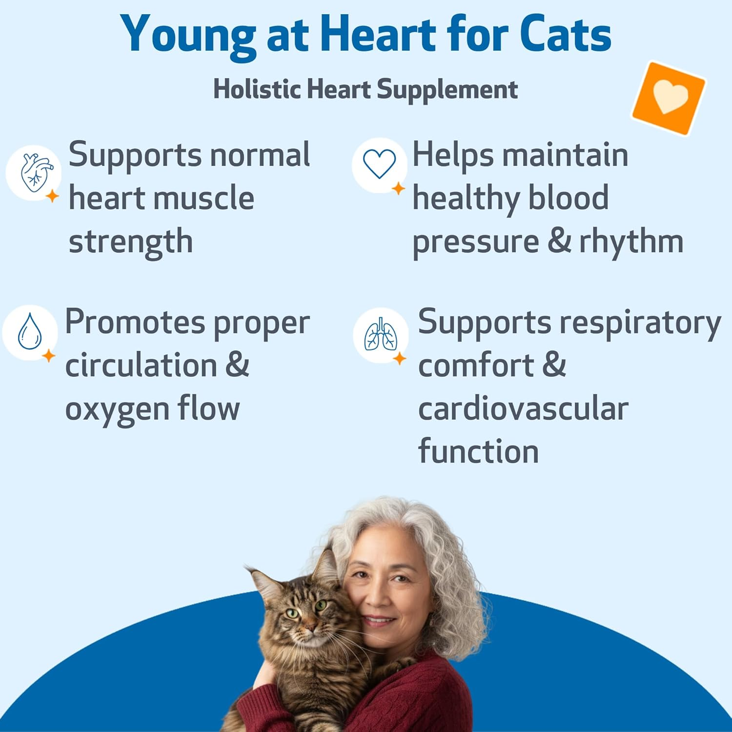 Pet Wellbeing Young at Heart for Cats - Vet-Formulated - Heart Health, Circulatory & Cardiovascular System, Hawthorn, Motherwort, Schisandra - Herbal Supplement 2 Oz (59 Ml) image number 1