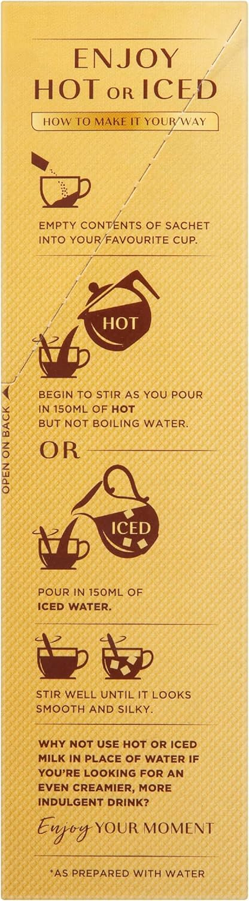 Moccona Coffee Sachets Iced Hot Vanilla 40 Sachets (8 Sachets X 5 Packs) image number 1