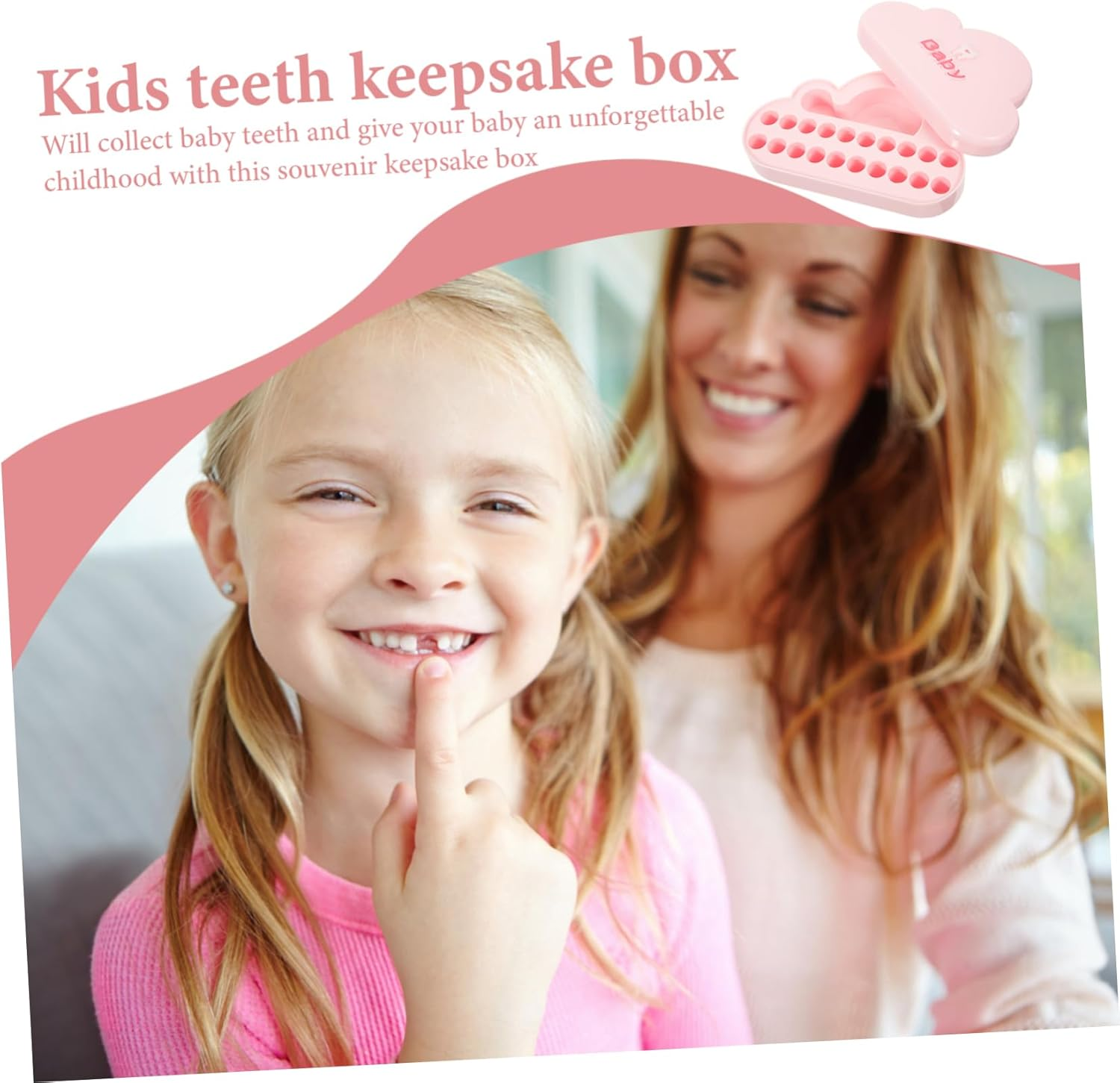 Boys and Girls Tooth Holder Large Capacity Tooth Storage Box Portable Keepsake Box Plastic Case image number 3