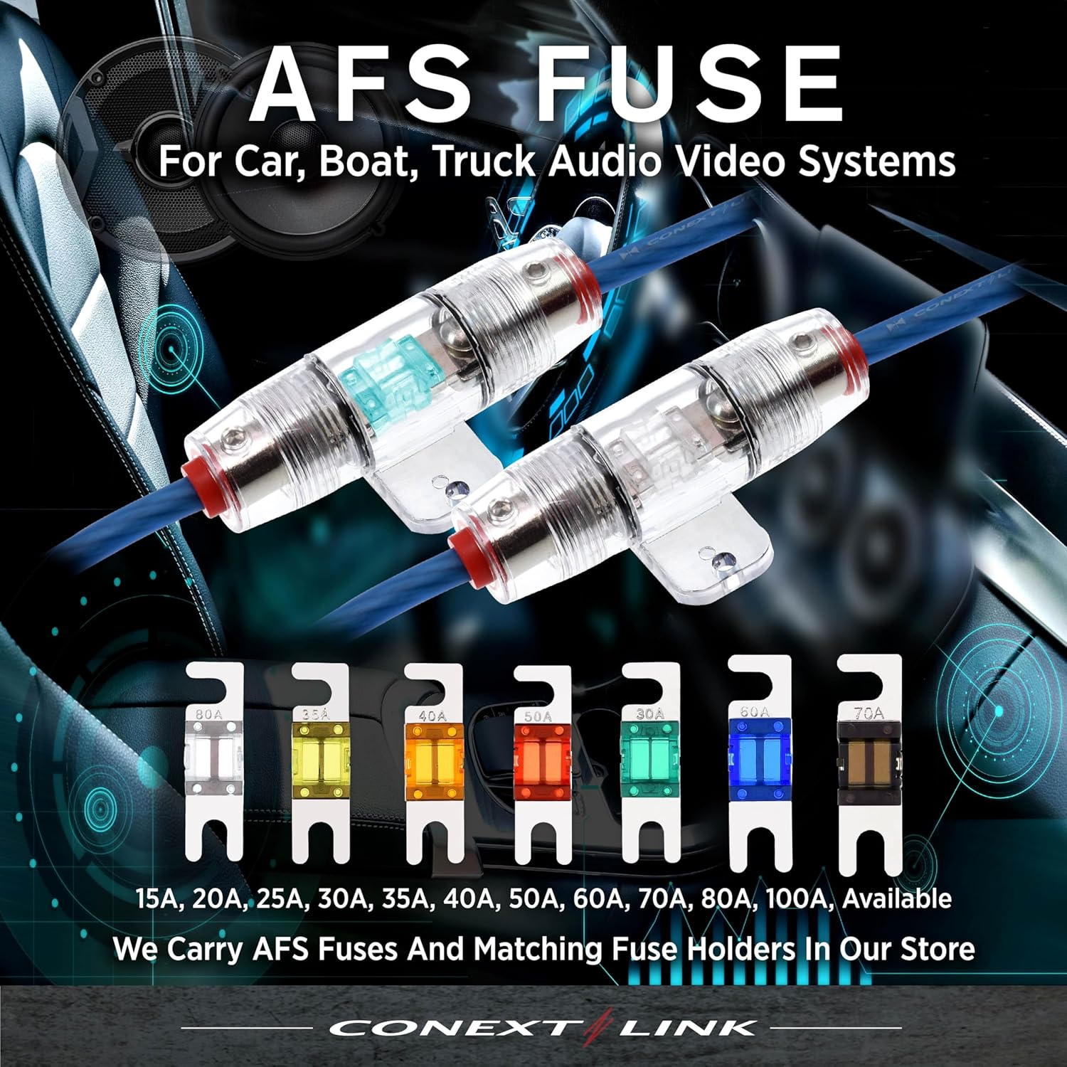 Conext Link AFS30-10 Nickel AFS Fuse 10 Pack 30 Amp