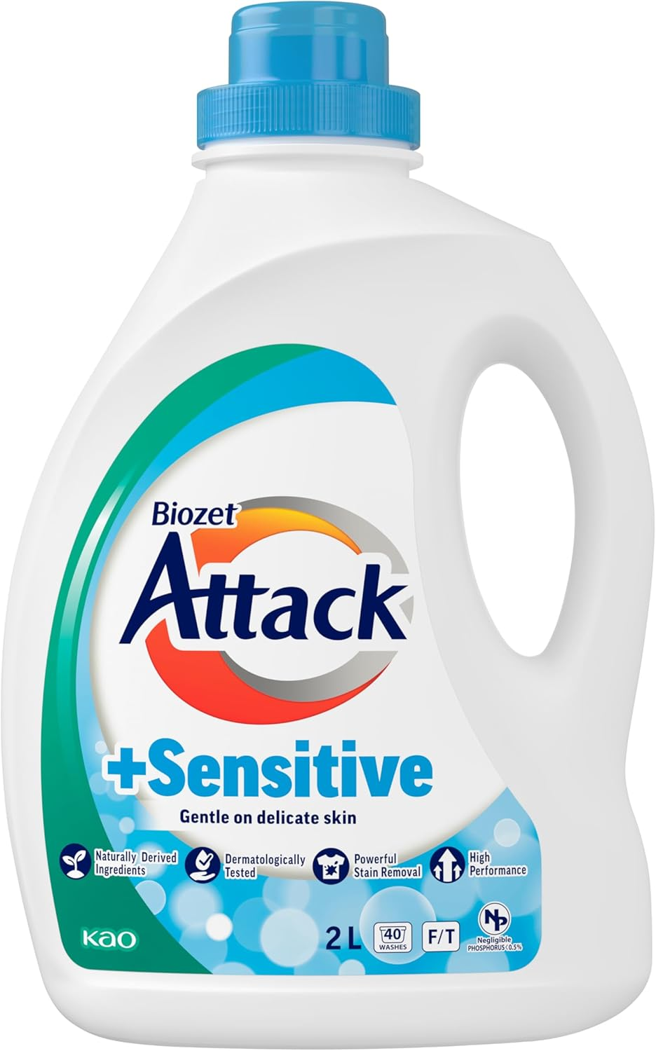 Biozet Attack plus Sensitive Laundry 2L image number 1