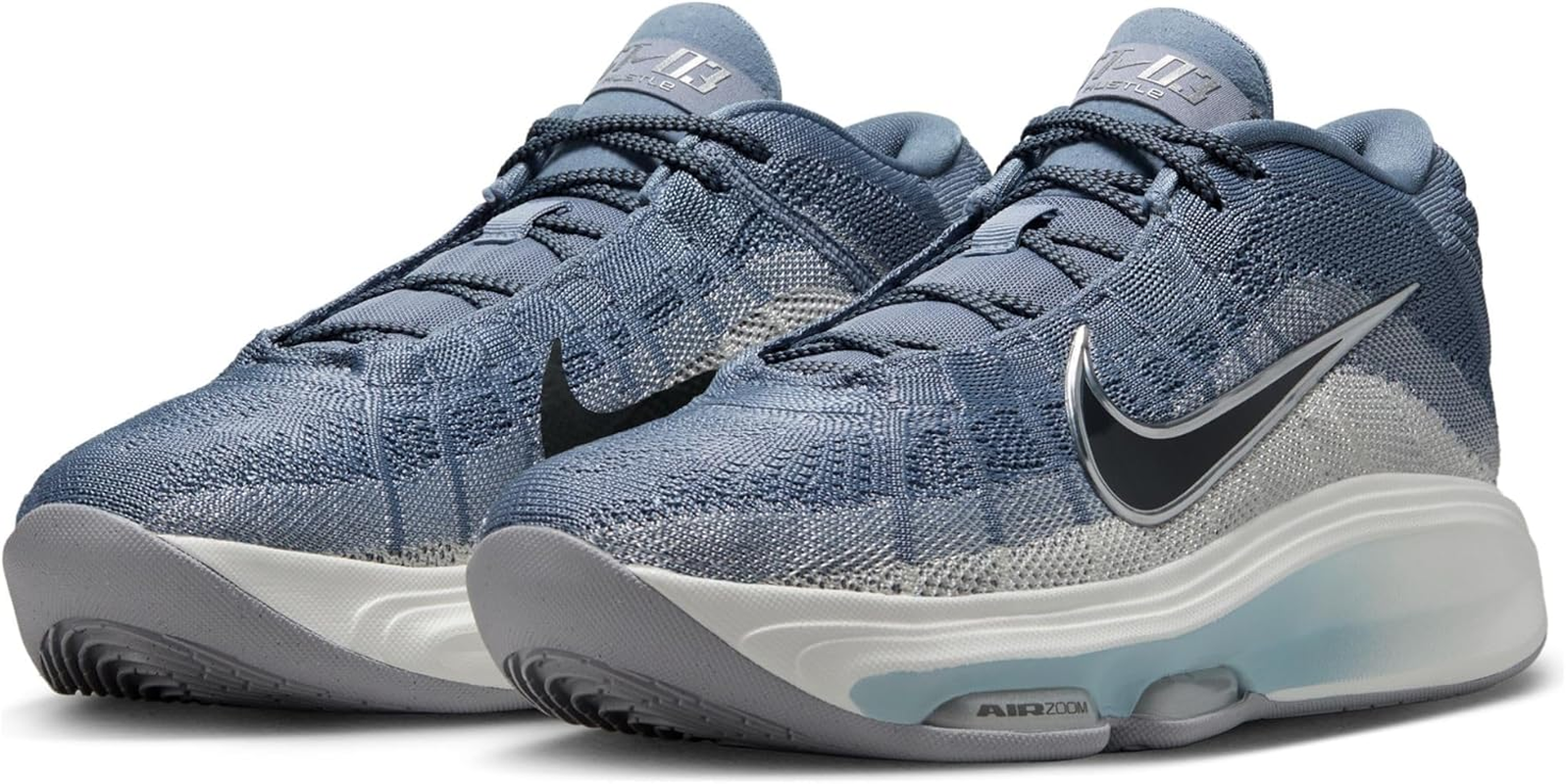 Nike G.T. Hustle 3 Basketball Shoes (FV5953-402, Ashen Slate/Sail/White/Anthracite) image number 2