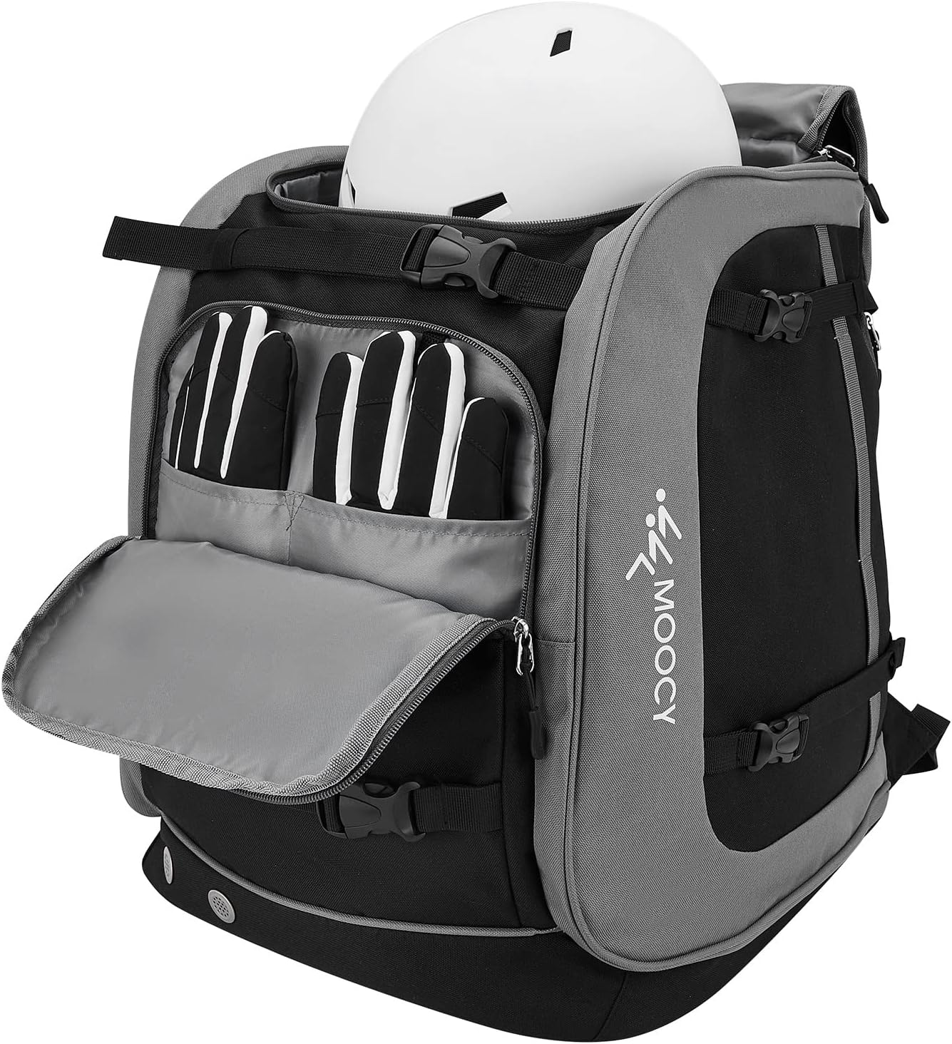 MOPHOEXII Ski Boot Bag，65L Waterproof Winter Sport Backpack-Ski Boots Snowboard Boots Bag for Ski Helmets, Goggles, Gloves, Ski Apparel & Boot Storage image number 1