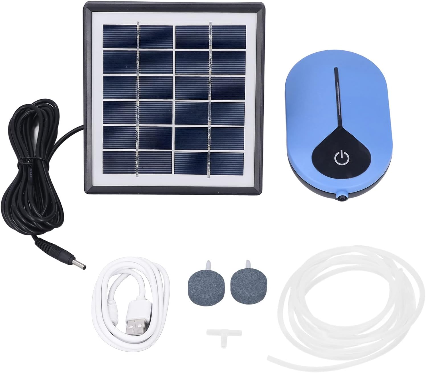 Oxygen Pump Solar Air 3 Gear Large Volume Low Noise 6V 1.5W for Fish Tank Aquarium Reliable Work Safer Running Oxygen Supply Broad Utility Using Tips image number 4