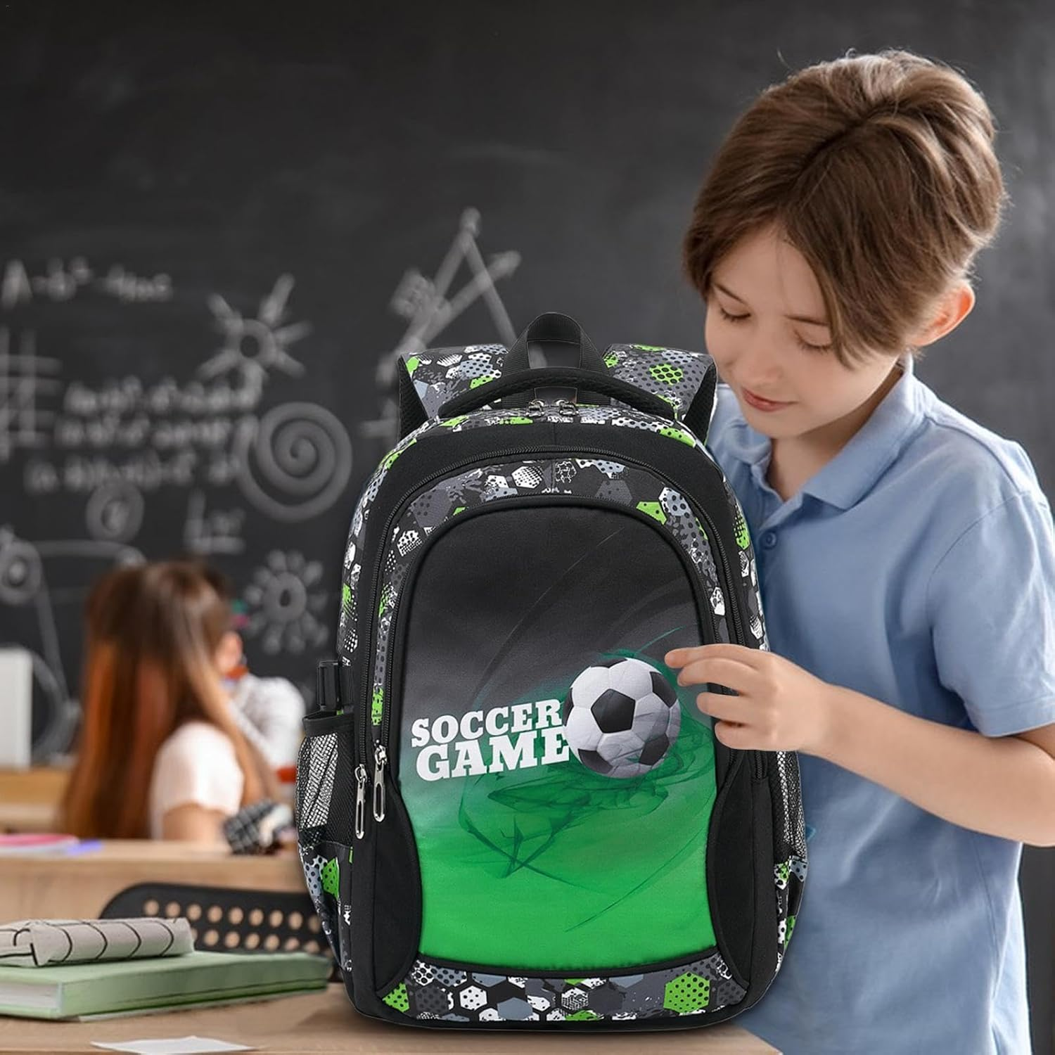 Backpack for School | Large Bookbags Boys Travel Bag | Waterproof, Teen Boys School Backpack, Classic School Bookbags, for Boys & Girls - 35L image number 3