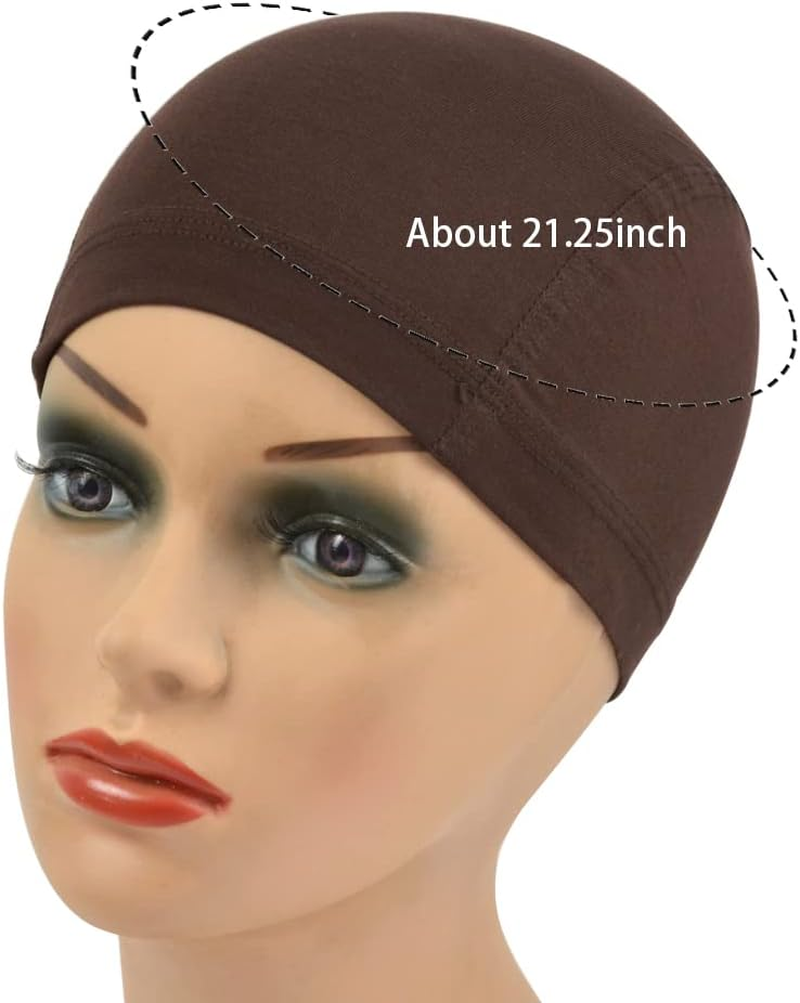 1Pc Bamboo Fiber Wig Cap to Hold Wig in Place Elastic Wig Cap for Women Wig Making (Dark Brown) image number 3