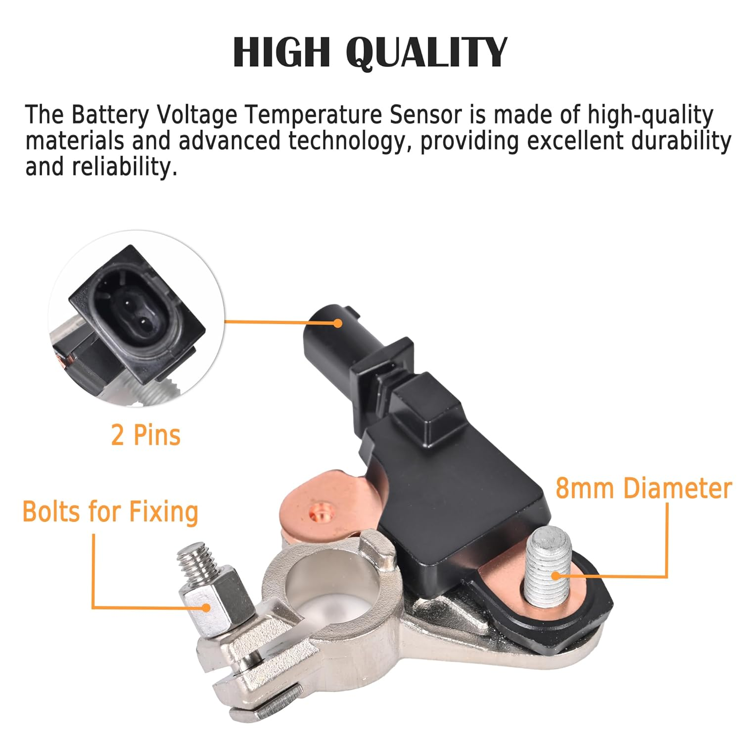 Battery Current Sensor Compatible with Chrysler Dodge Jeep Ram, Battery Sensor Replacement Part, Replaces Number 4692269AI image number 2