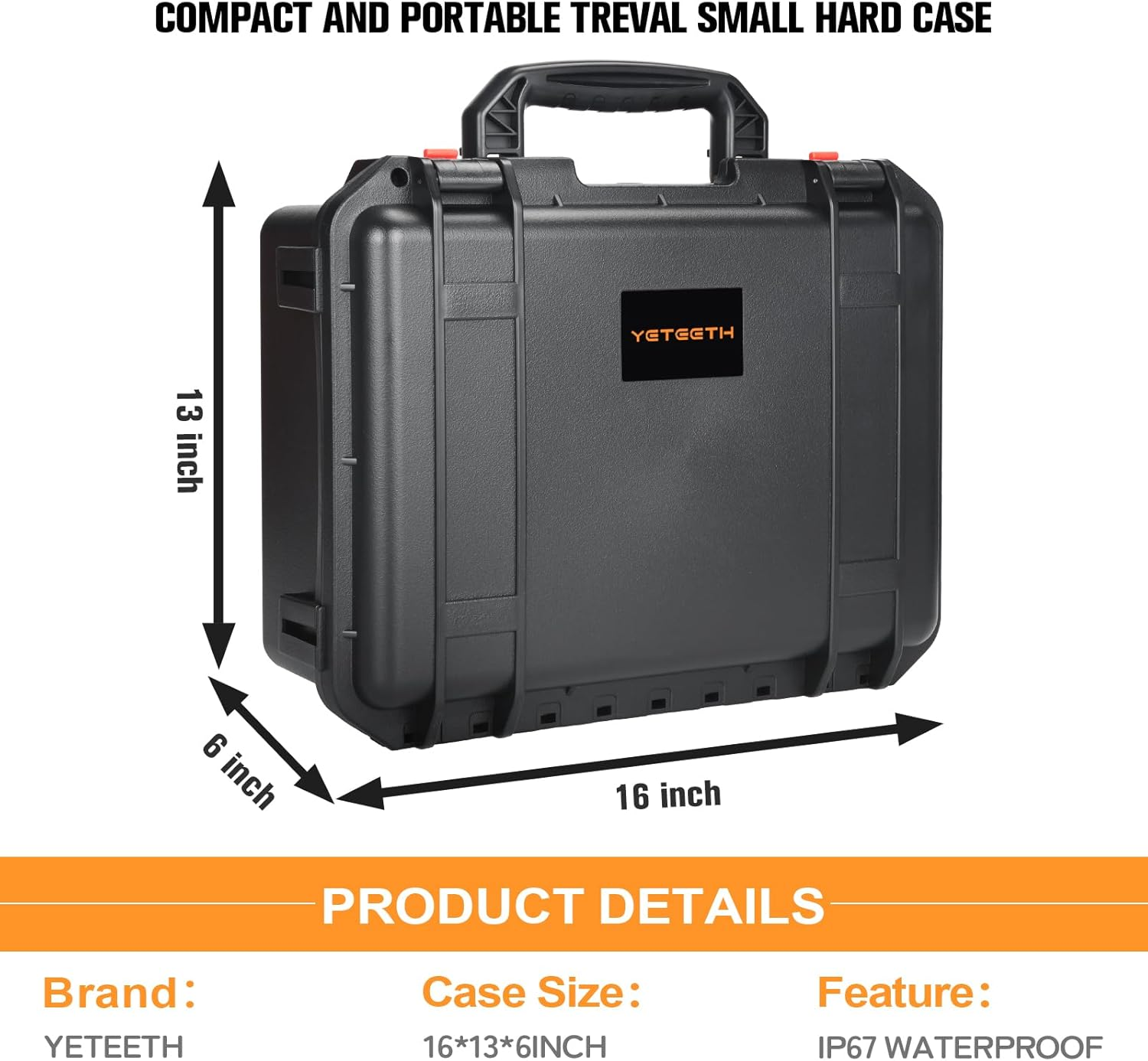 Case for DJI Avata 2 Drone Combo - Hard Case with Foam for DJI Avatar 2 Fly More Combo/Goggles 3/RC Motion 3/FPV Remote Controller, Waterpoof Carrying Case Fits for DJI Avata 2 Accessories (Only Case)