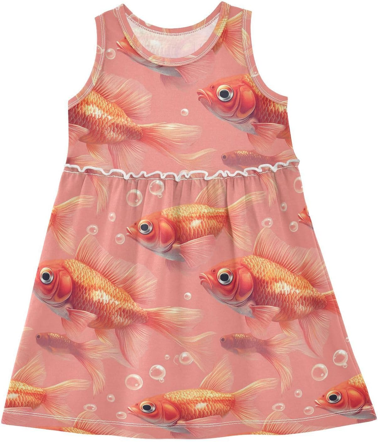 Caihoyu Girls' Dress Toddler Baby Casual Sundress Summer Active Playwear, Multicolor01, 3T image number 2