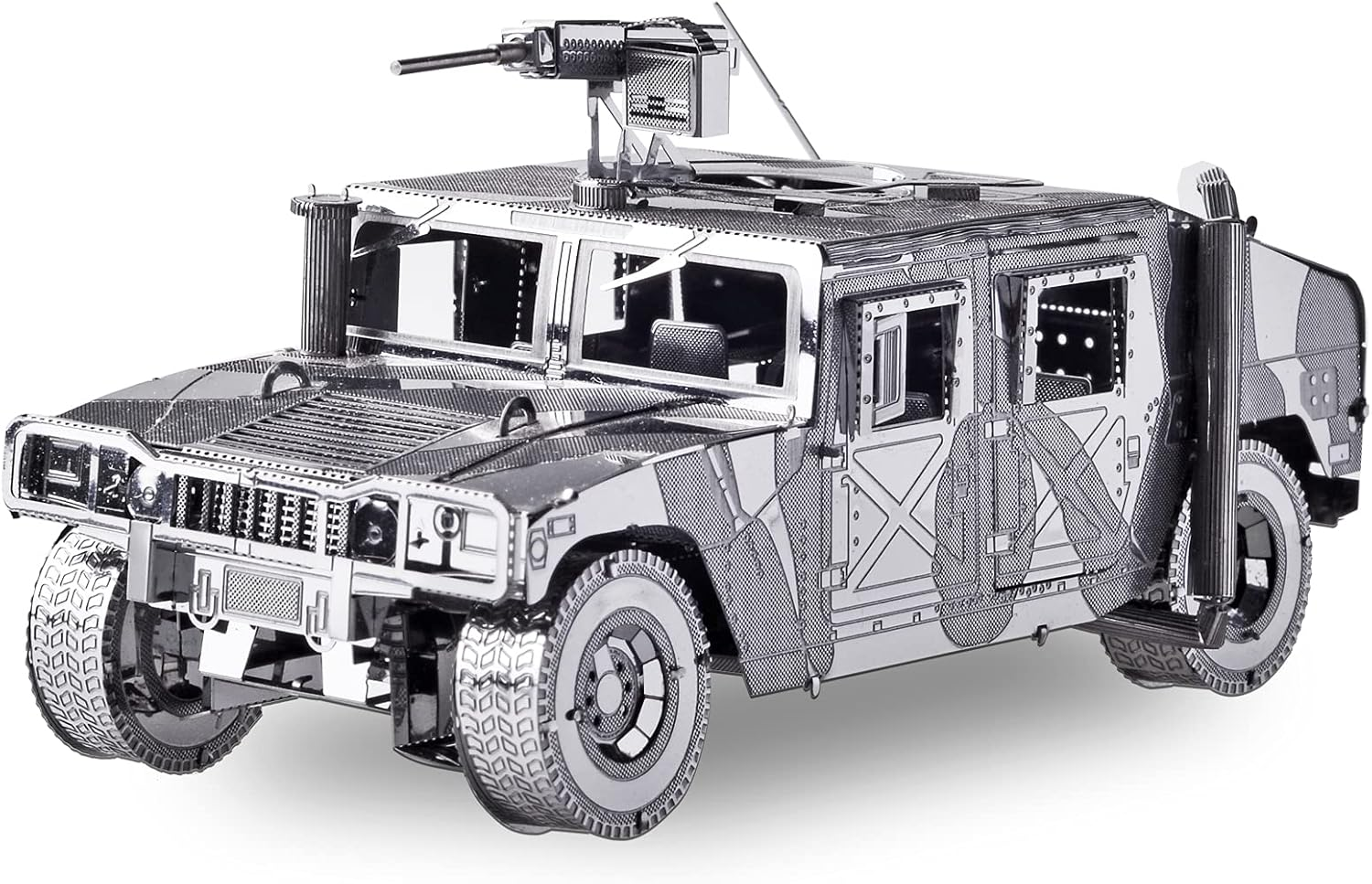 Piececool 3D Metal Puzzle Car Model Kits, American Hummer H1 Military Vehicle Models Kit, Brain Teaser DIY Metal Model Building Kits for Adults Teens Stress Relief Toys, Best Gifts for Son Dad, 78Pcs