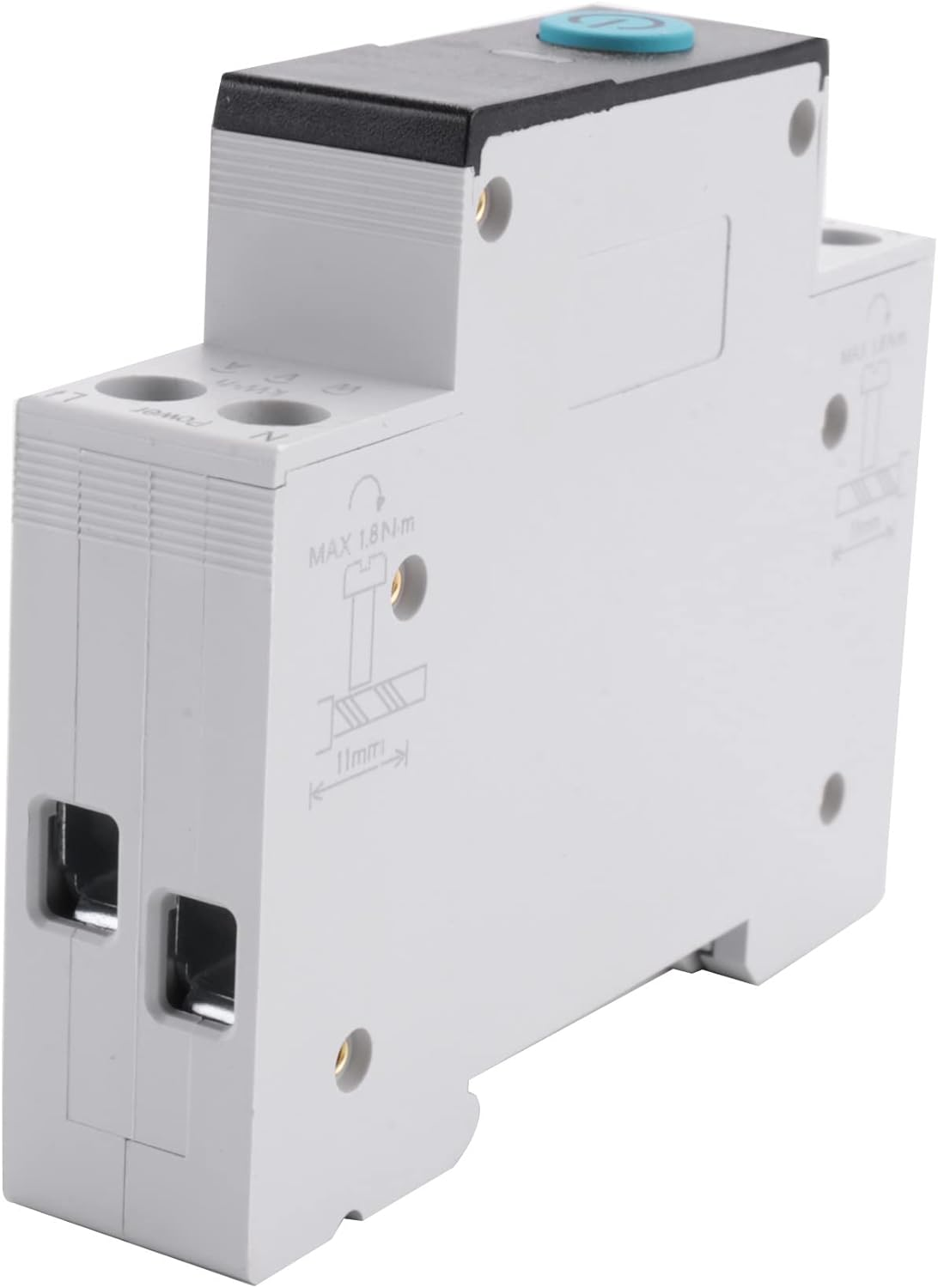 40A Tuya Single Phase Din Rail WIFI Smart Meter Power Consumption Monitor Kwh Wattmeter,Black with Metering image number 2