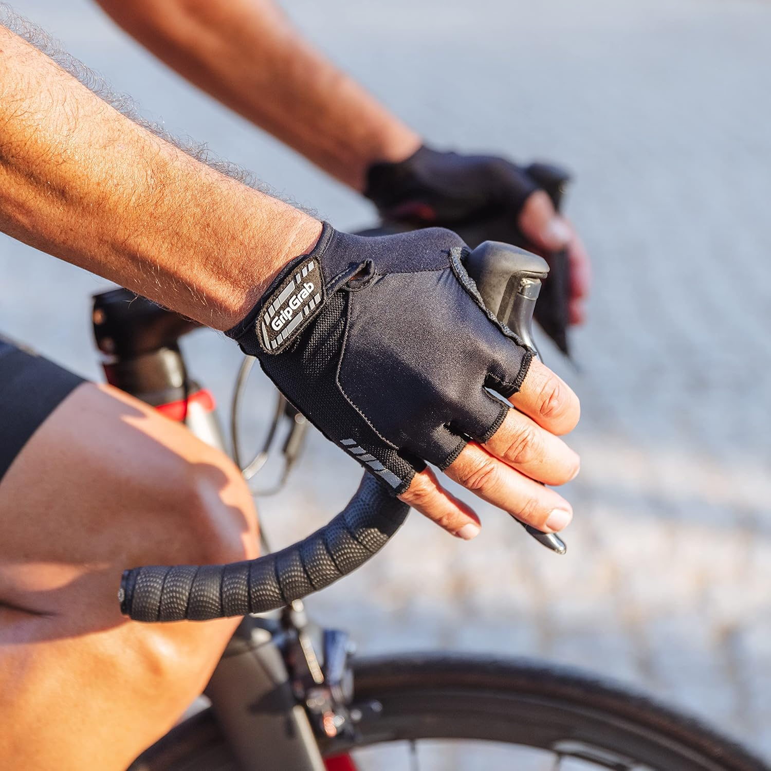 Gripgrab Progel 4Mm Doctorgel Padded Short Finger Summer Cycling Gloves Comfortable Cushioned Fingerless Bike Glove image number 4