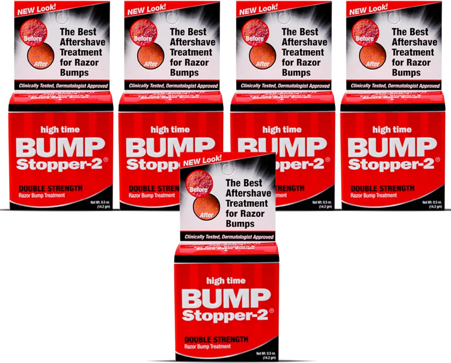 High Time Bump Stopper-2 Double Strength Razor Bump Treatment, 0.5 Oz (Pack of 5) image number 6