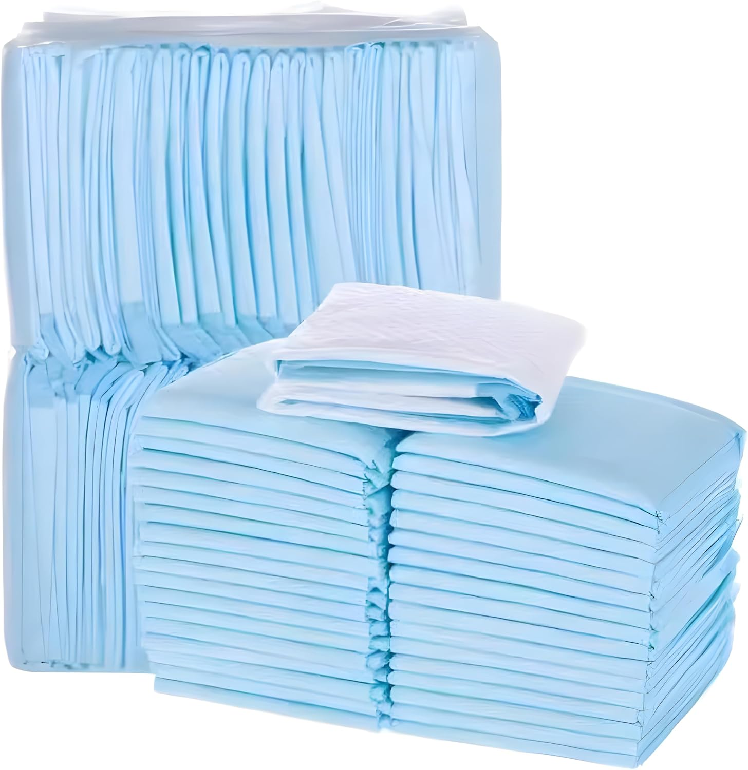 100 PCS Disposable Changing Pads - Baby Diaper Changing Pad - 17" X 13" - Waterproof - Leakproof - Breathable & Absorbent Underpads - Bed & Table Protector Mat image number 2
