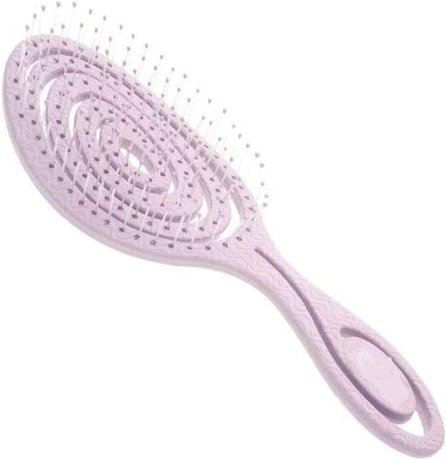 CS Beauty Eco Friendly Straw Hairbrush, Flexible Soft Pin Bristles, Detangling Wet/Dry Hair, Head Massaging Pro (Oatmeal)