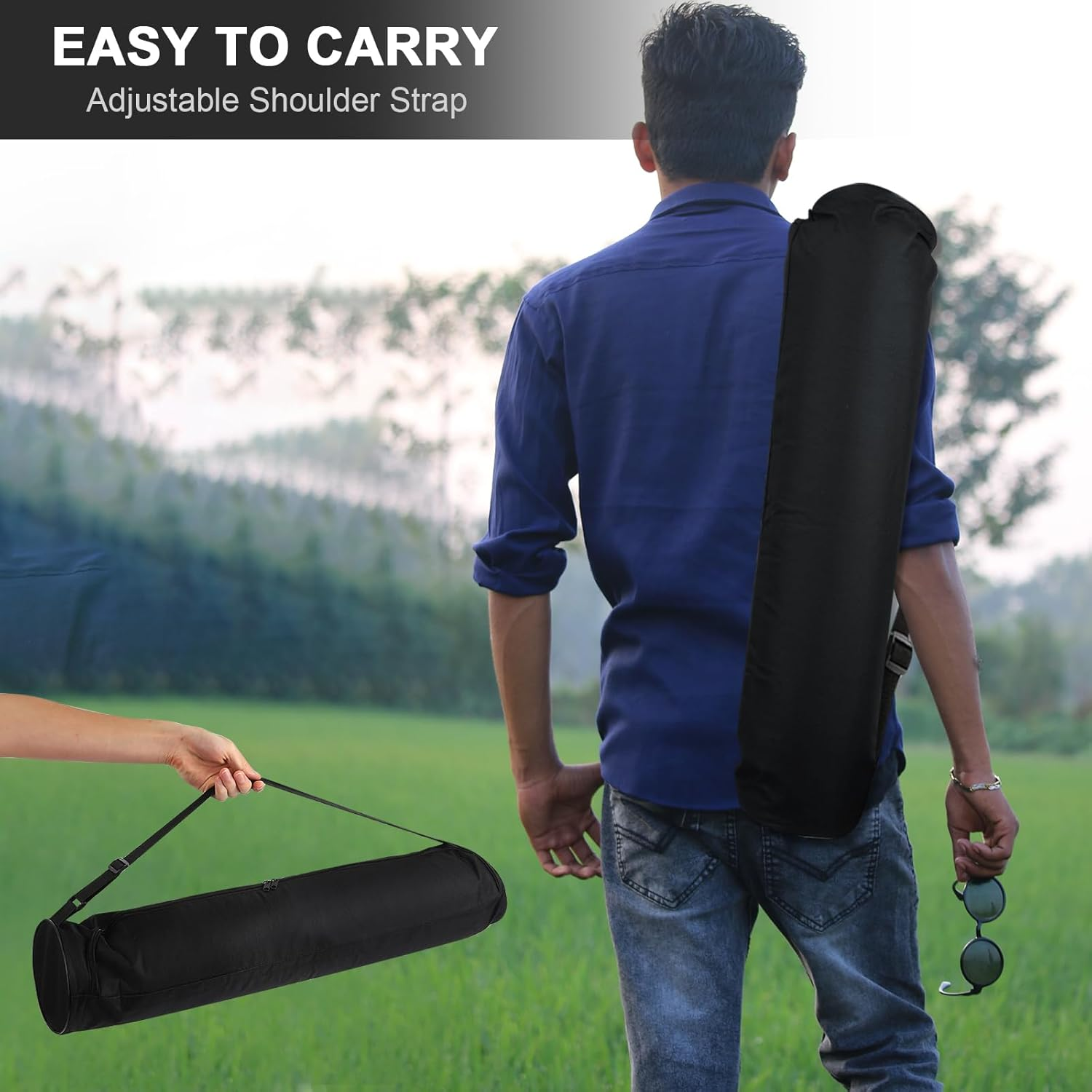 BBQ Tool Storage Bag, Oxford Outdoor Cushion Bag, Black Grill Bag for Accessories, Foldable and Portable Grill Bags for Camping, Hiking, BBQ, Black, Useful, Black, Useful image number 5