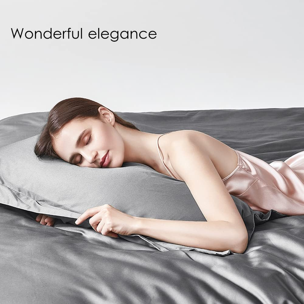 1000TC 100% Luxury Egyptian Cotton Fitted Sheet Set Anti-Pilling | INCL Fitted Sheet $ Pillowcases - NO Flat Sheet (White, Double)