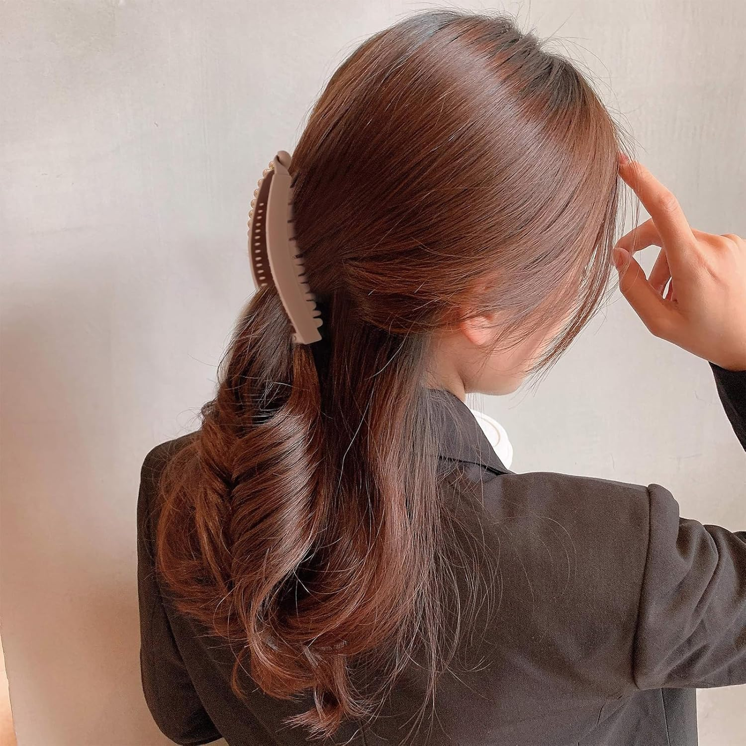 Ehuihuan Banana Hair Clip, Banana Clip Hair, Banana Hair Clips, Women'S Large Hair Clip, Thick Hair, Banana Hair Clip, Ponytail Banana Clip, Fishtail Hair Clip, 13 X 3 Cm, 4 Pieces image number 1