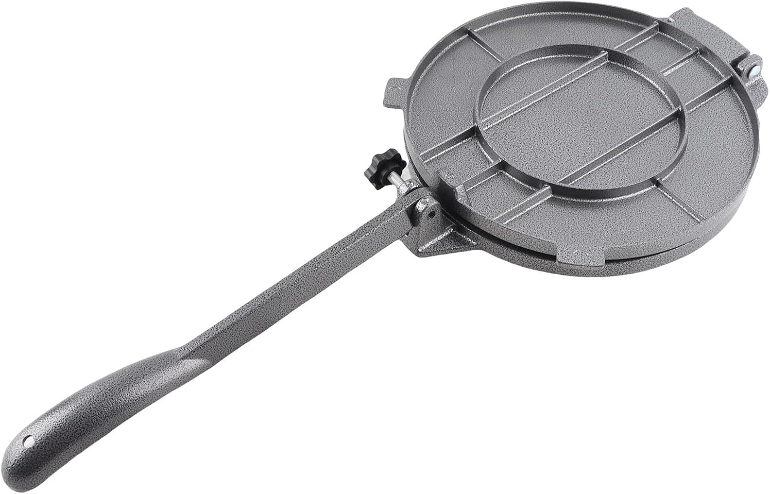 Cast Iron Tortilla Press Roti Maker Quesadilla Flour Tool Indian Style Tortilla Making Homemade Mexican Set Scraper Rolling Pin (20Cm) image number 1