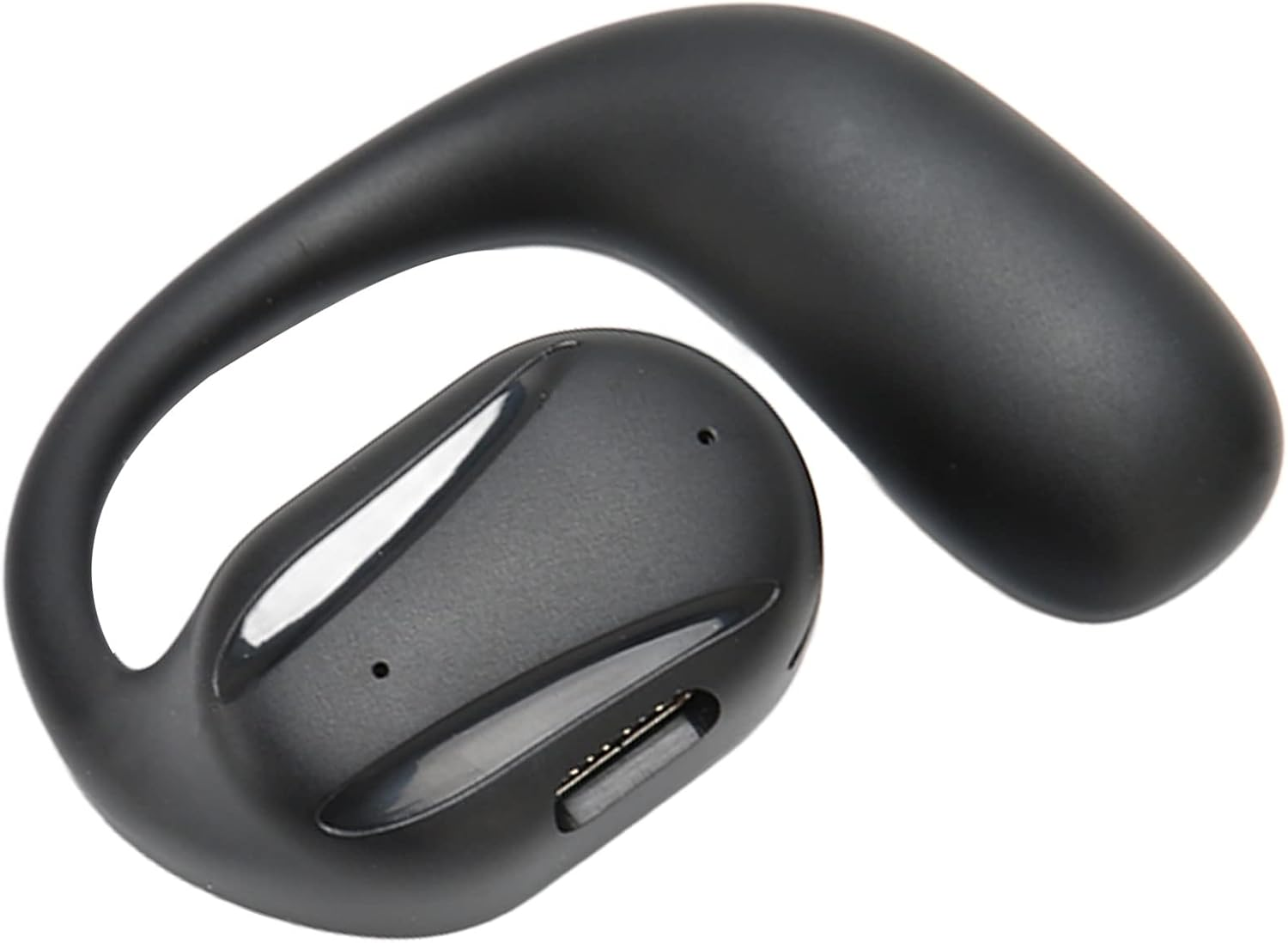 Denash Open Ear Earbuds, Ergonomic Dual Microphone Left Ear Black Bone Conduction Open Wireless Headphones for Office for Sports image number 1