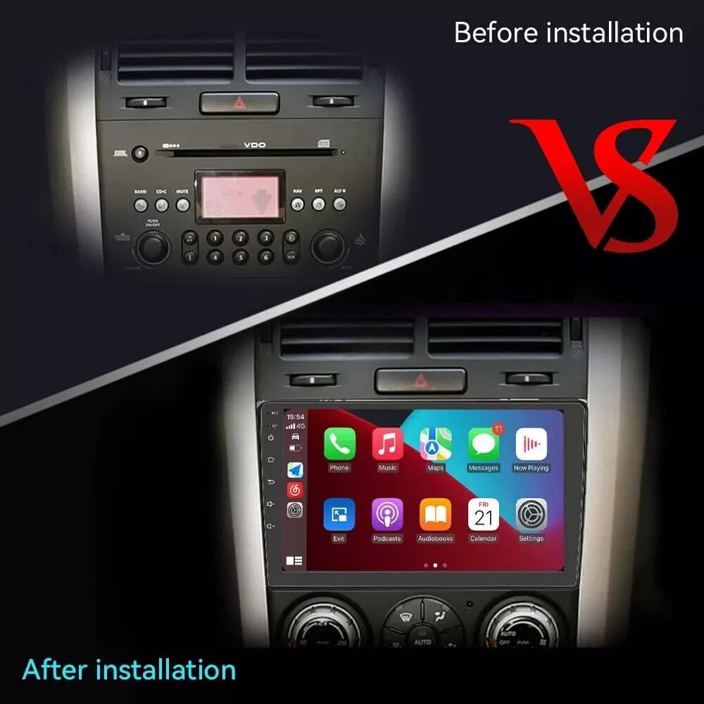 Android13 Carplay Radio GPS Navi Car Stereo W/Cam Compatible for Suzuki Grand Vitara 2005-2015 image number 1