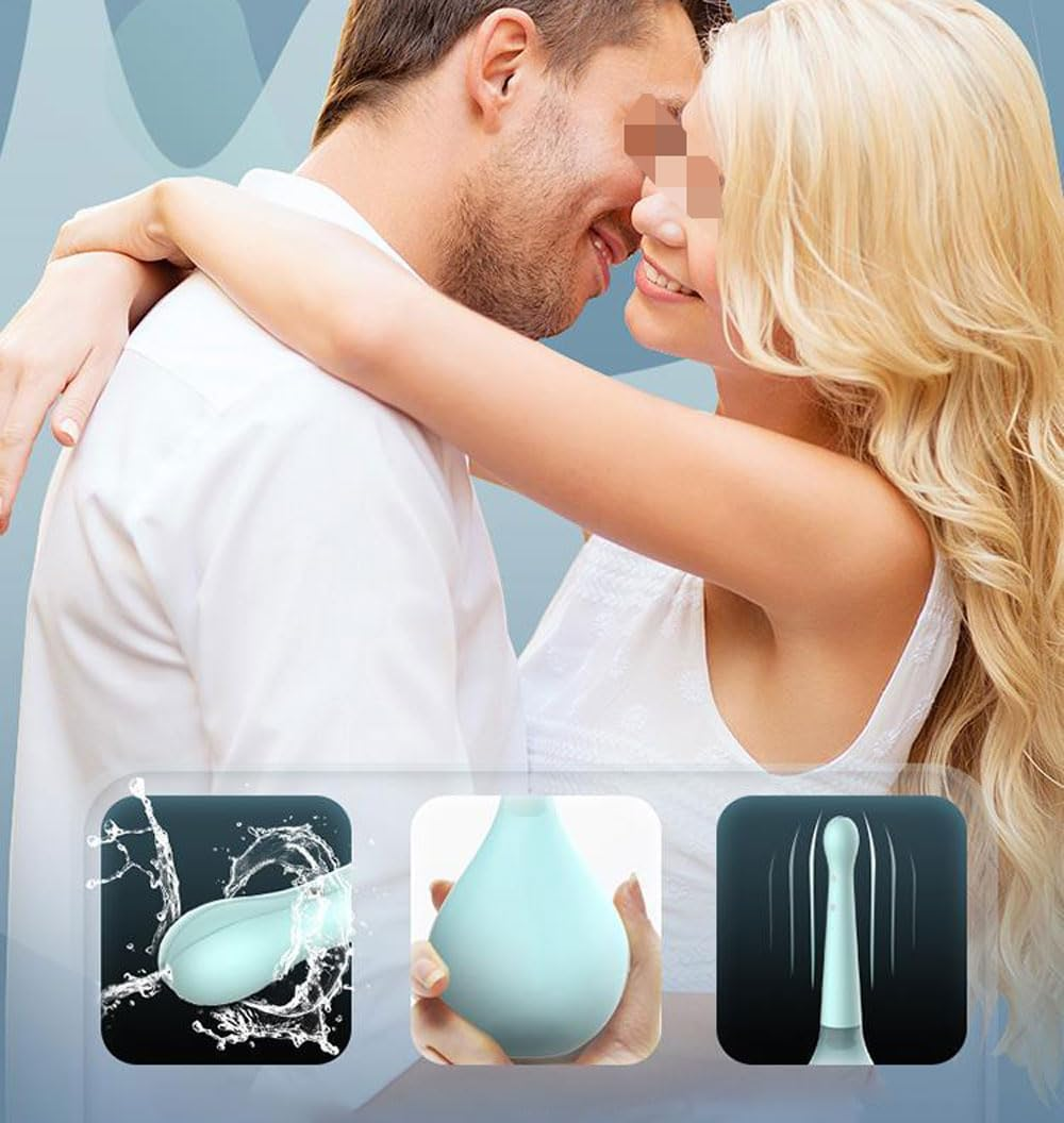 Enema Douche anti Back-Flow Silicone Anal Enema Kit for Colon Cleansing Anal Douche Vagina Cleaning Kit Enema Bulb Kit for Men Women image number 4