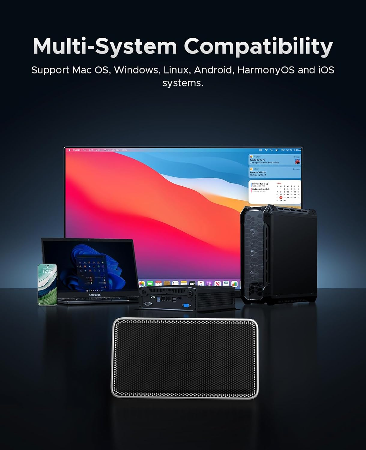 ORICO 2TB USB4.0 Portable SSD 3800Mb/S(40Gbps), Ultra-Fast External Solid State Drive, Compatible with Thunderbolt 3/4, USB4, Fanless Aluminum Design, Works with Mac and PC-X40 image number 1