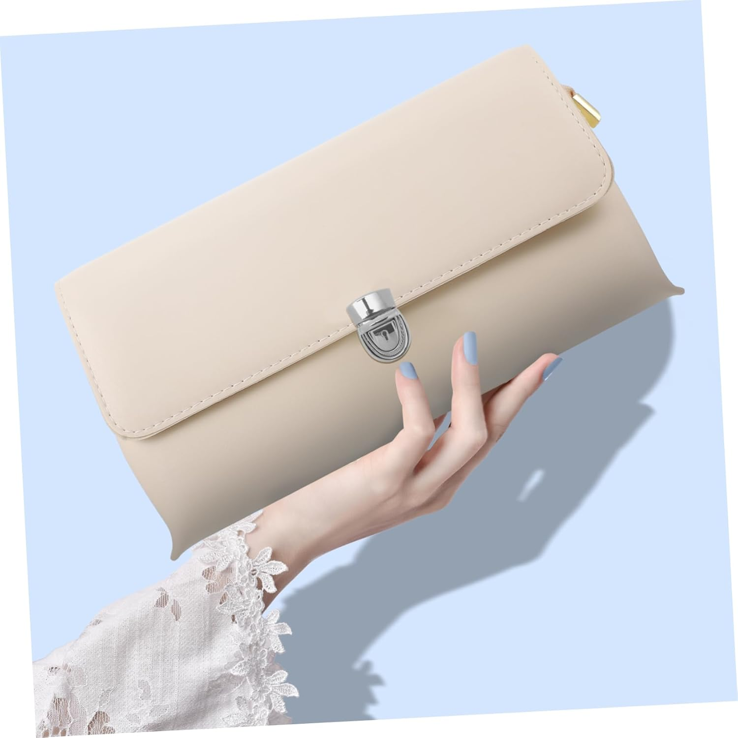 KOCKSHION Bag Lock Press Push Locks for DIY Handbag Making Durable Zinc Alloy Buckles Easy to Install Bag Accessories Gold Color for Craft Projects