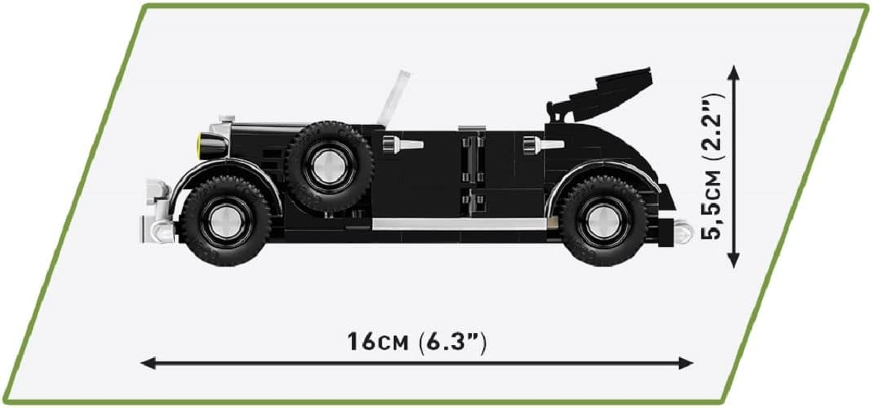 COBI 2261 Historical Collection-Cdg'S 1936 Horch 830 Building Sets, Black image number 1