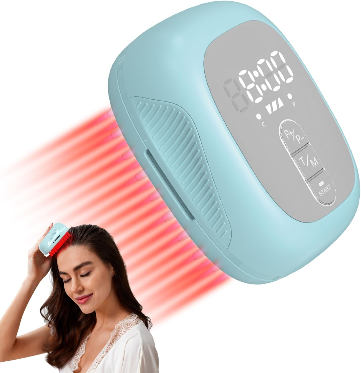 Hair Growth Laser Comb, Medical Grade Laser, FDA Approved Hair Loss Treatment for Men and Women with Thinning Hair, Rechargeable Hair Growth Product (Blue) image number 2