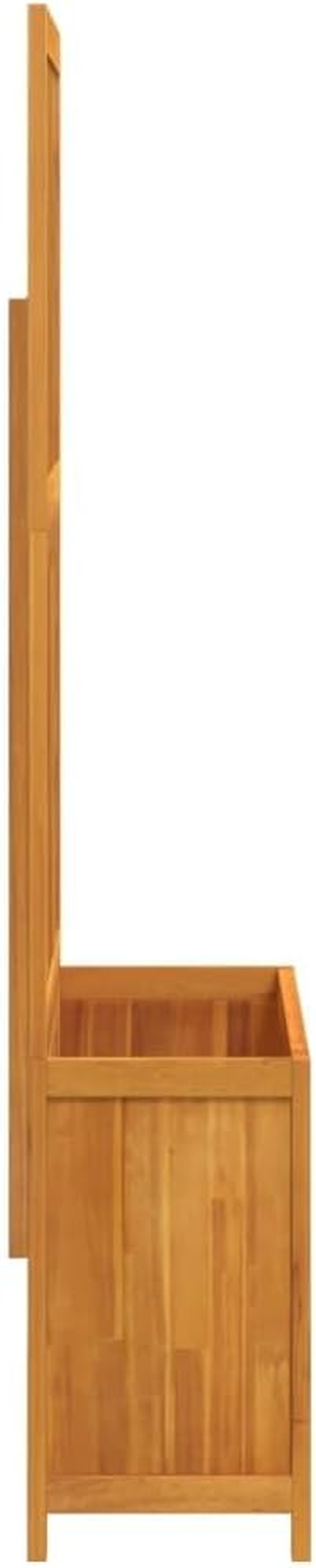Vidaxl Planter with Trellis - Acacia Wood, Raised Bed Flower Box for Climbing Plants, Rectangular - 100 X 32 X 165 Cm image number 1