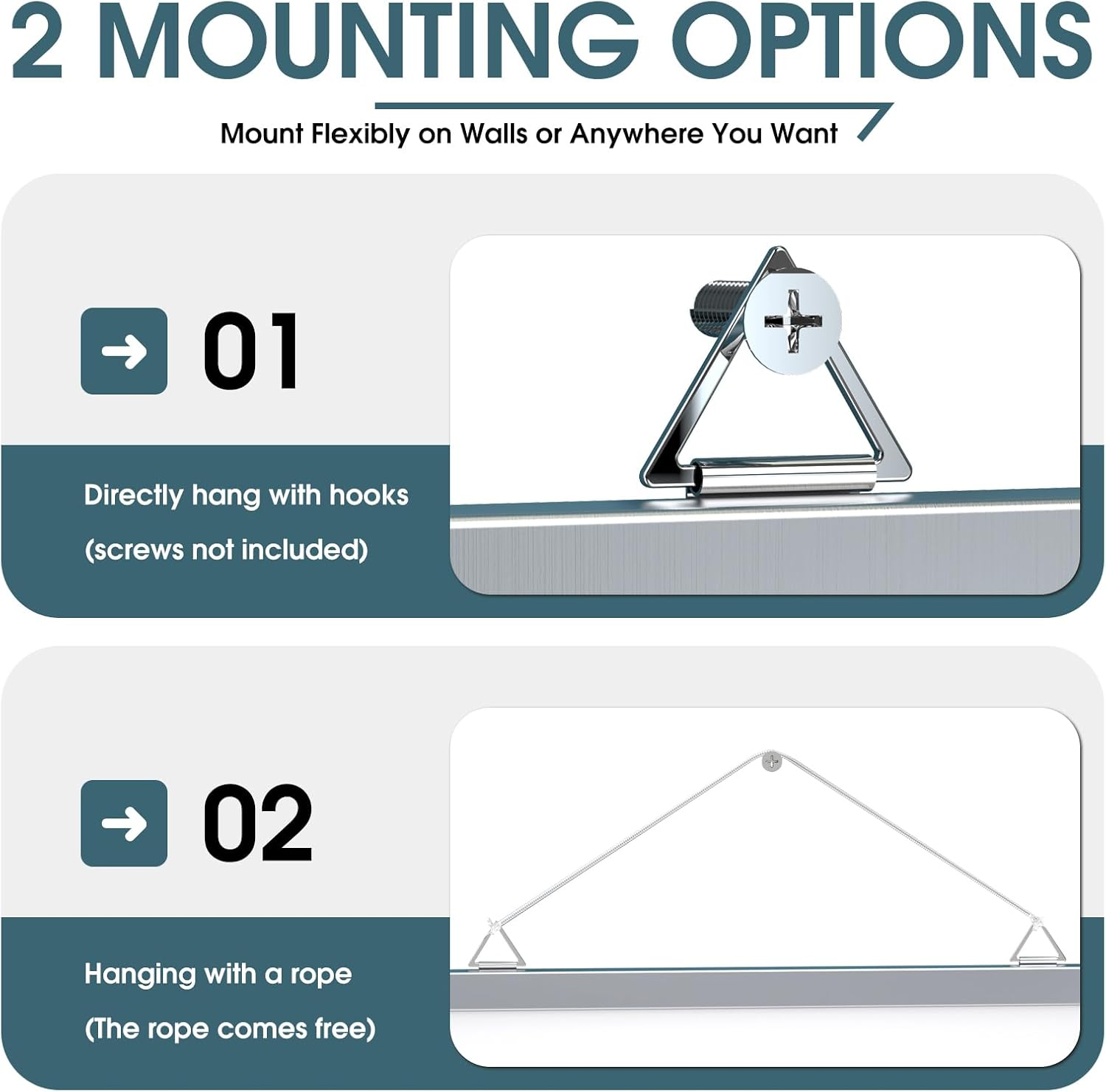Maxgear Dry Erase Board for Wall, Aluminum Frame 16" X 12", Double-Sided Magnetic White Board Dry Erase, Small Hanging Whiteboard, Portable for Planning Drawing Memo to Do List School Home Office image number 4