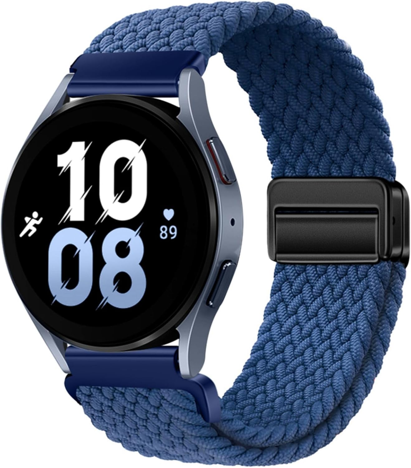 Nylon Strap 20Mm Compatible with Huawei Watch GT2 GT3 42Mm, Samsung Galaxy Watch 7/6/5/4 40Mm 44Mm 45Mm 45Mm, Garmins Vivoactive 5, Amazfits GTS 4, Braided Stretchy Magnetic Watch Band