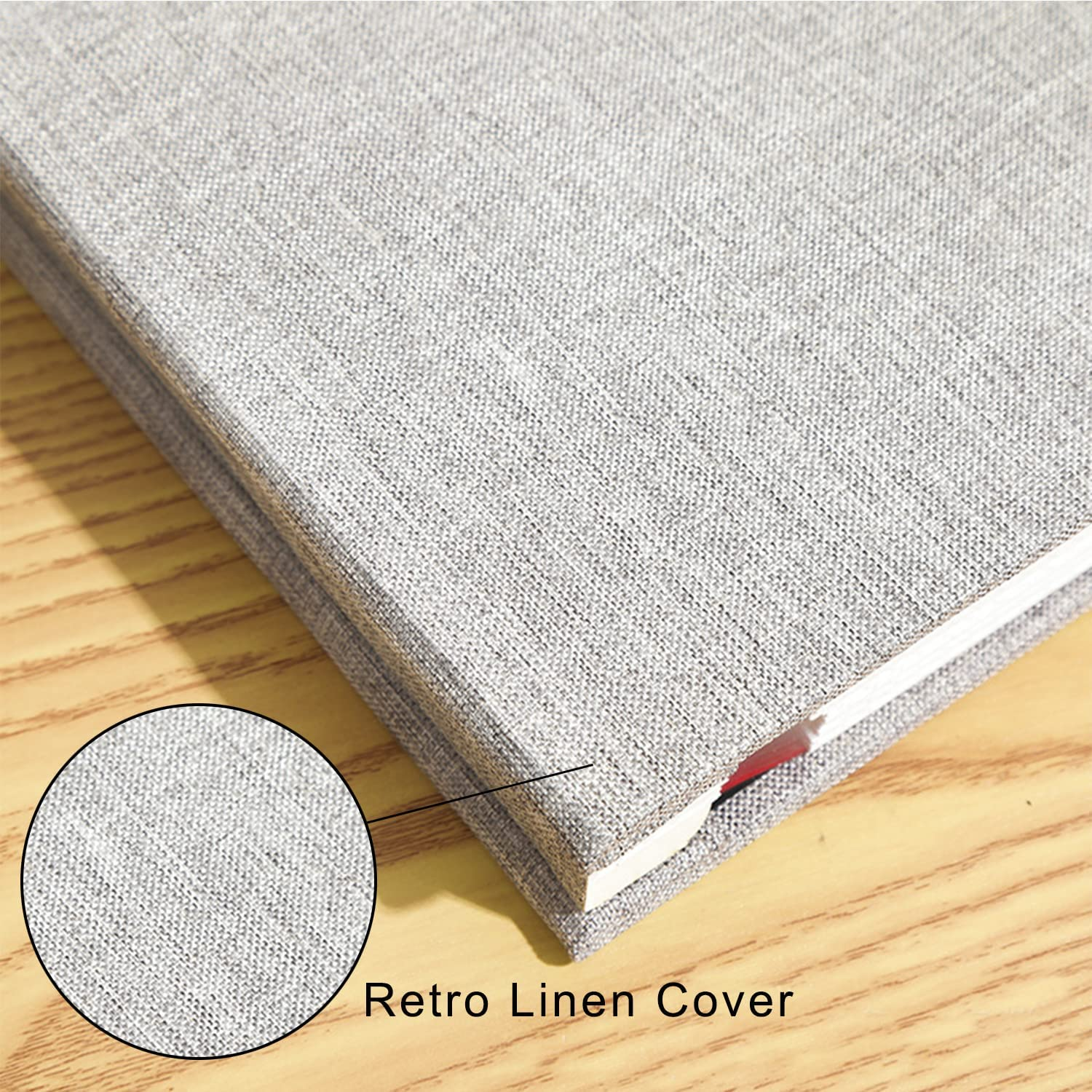 60 Pages Large Photo Album Self Adhesive 4&times;6 5&times;7 8&times;10 Inch Pictures DIY Scrapbook Magnetic Album for Family Wedding with Metal Pen, Blue&hellip; image number 3