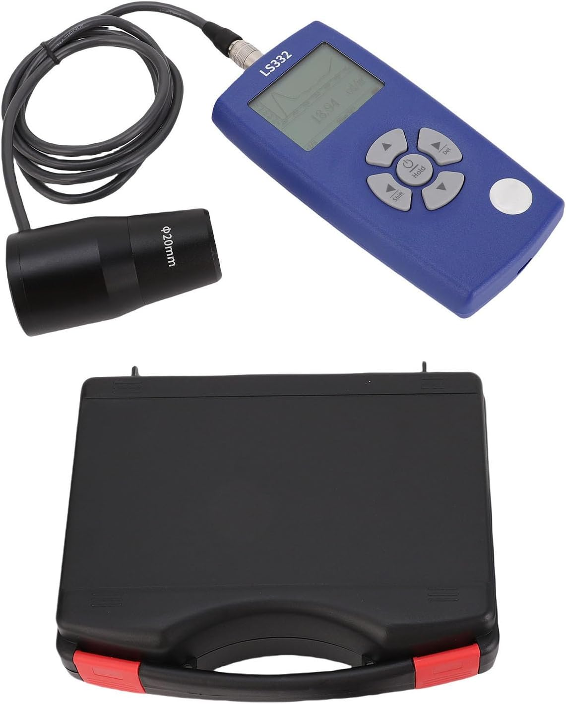 Pyhodi Digital Luminance Meter Light Meter, Brightness Tester 1 to 1000000Cd M&sup2; with Interchangeable 10Mm 20Mm Probes for HDR Screens Projectors Flicker CRI Spectrum Analysis image number 4