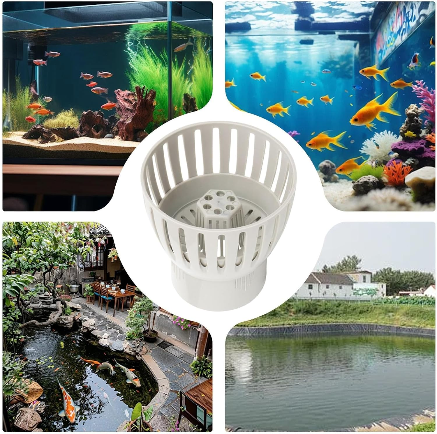 G&eacute;n&eacute;rique Pool Skimmer Basket, Pond and Pool Debris Filter 50Mm Outdoor Cleaning Tool for Garden Villa Park Landscape image number 2