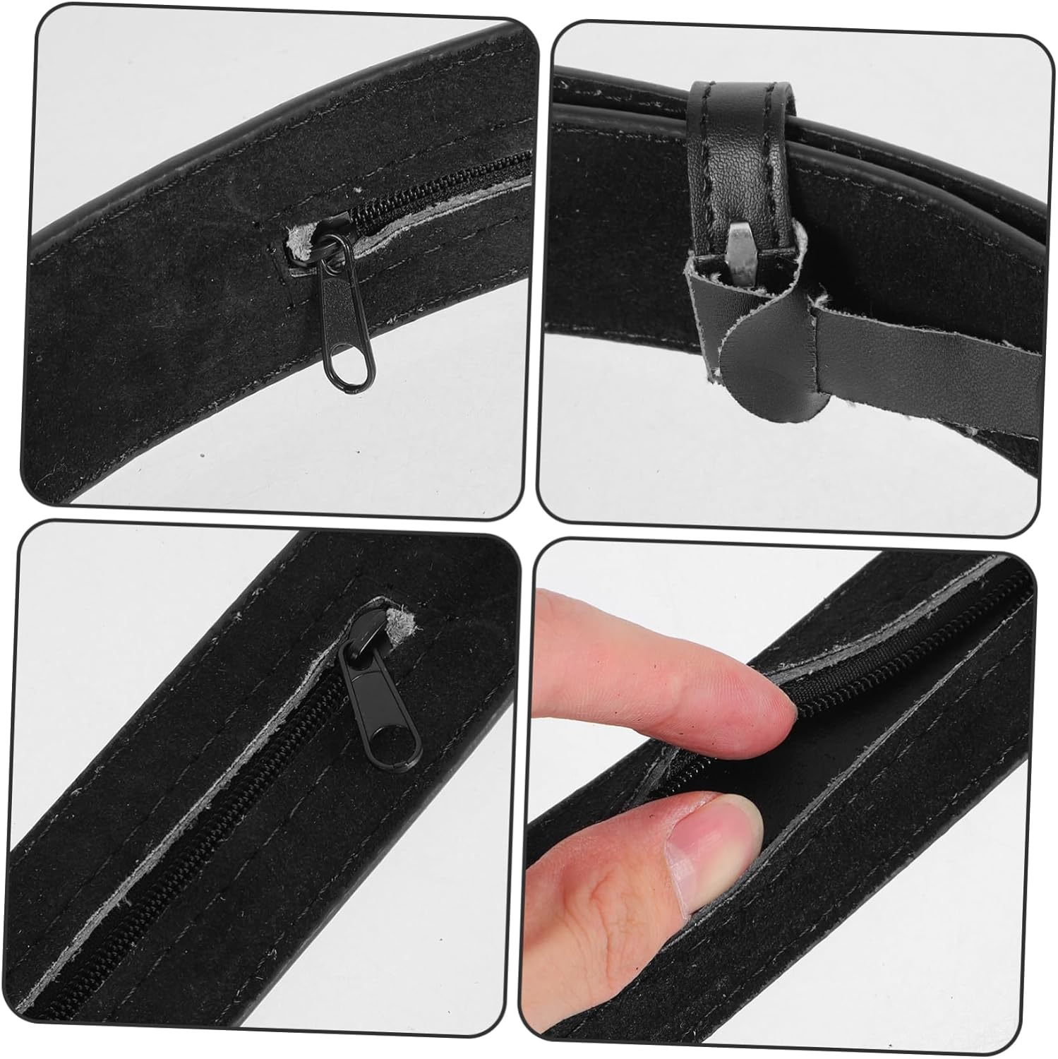 JUMPLAWN Wallet Belt Belt Hidden Zipper Pocket for Men Concealed Waist Pouch for Cash and Valuables Storage image number 1